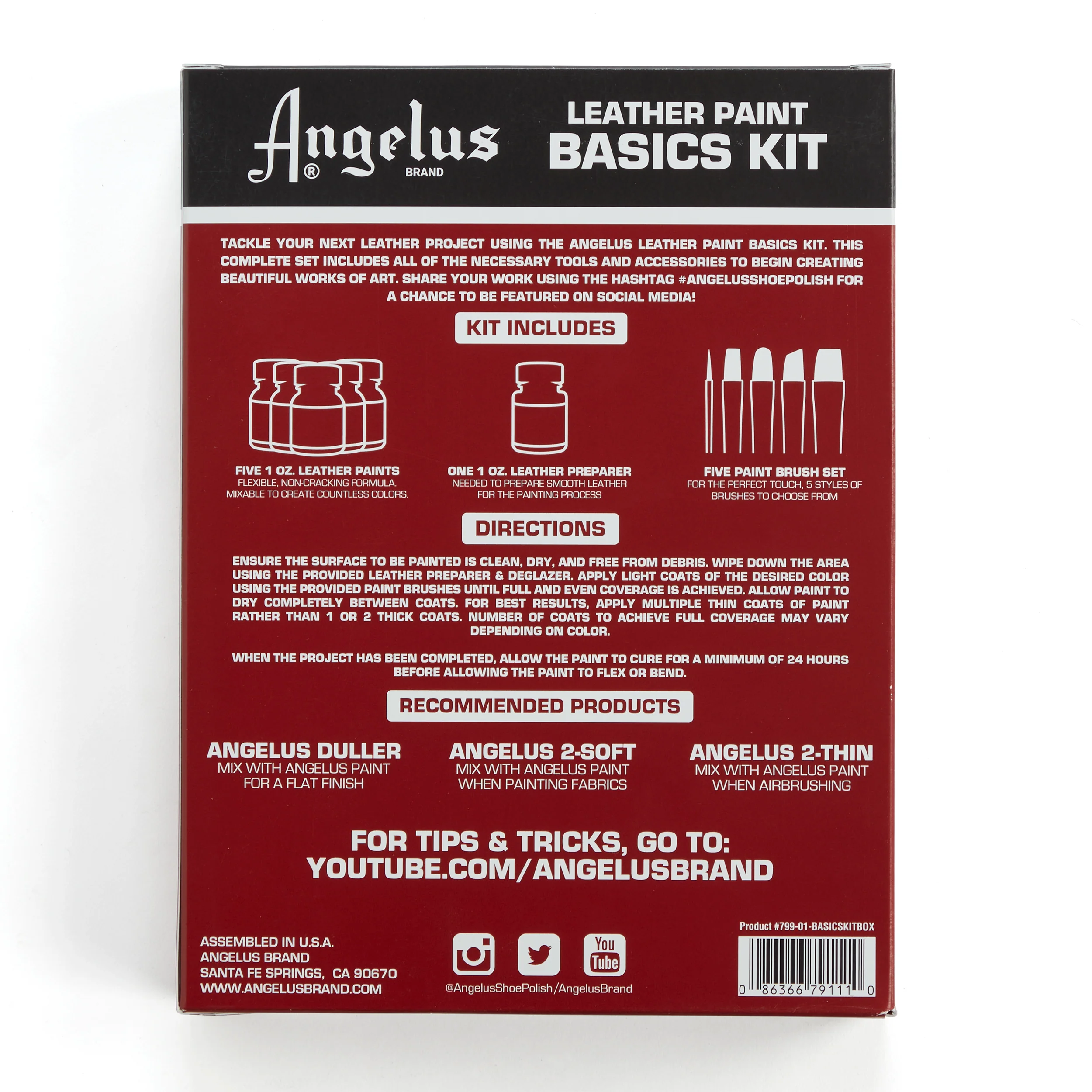 Angelus Leather Paint Basics Kit - Image 6