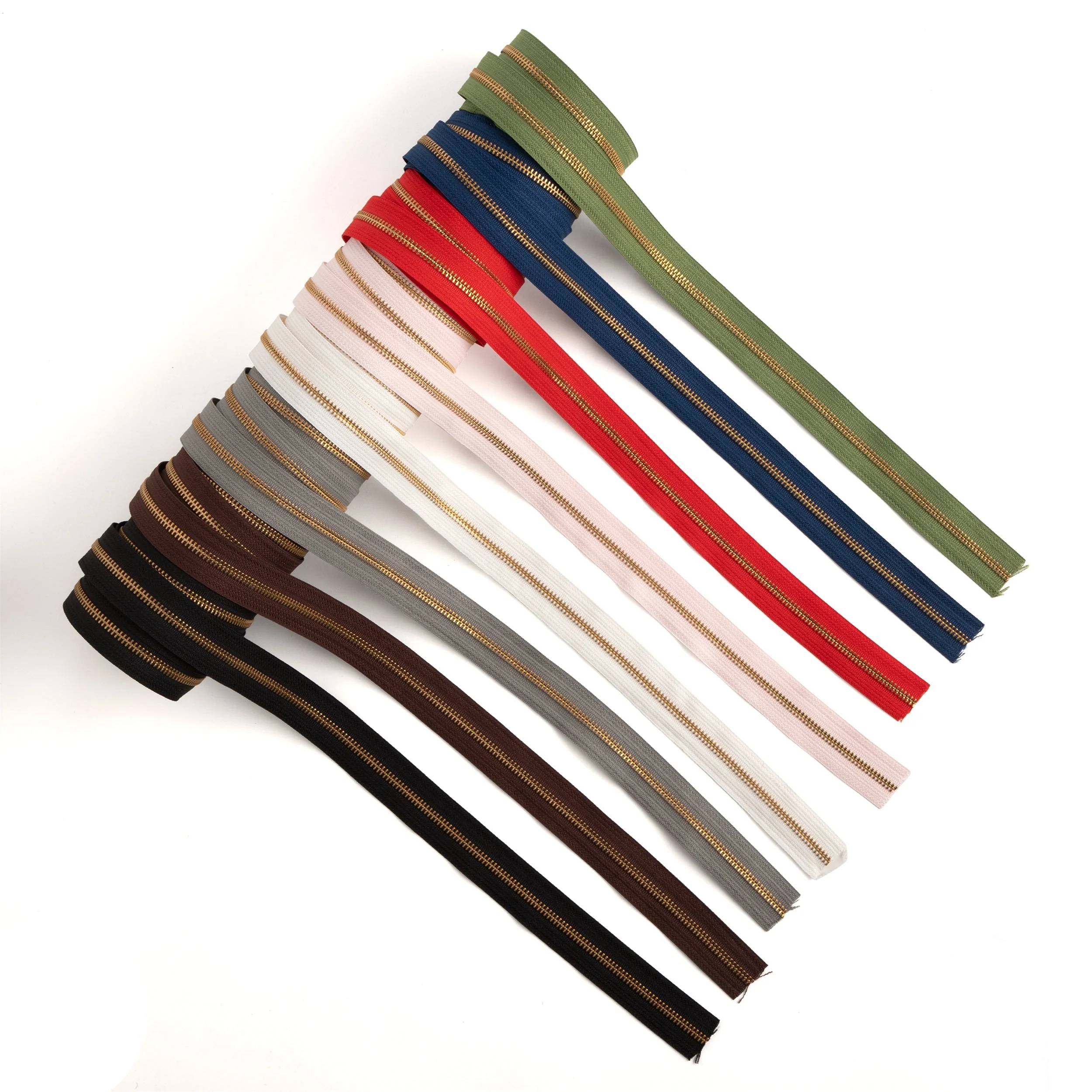 YKK #5 Brass Zipper Tape 6 ft. (1.8 m) - Image 2