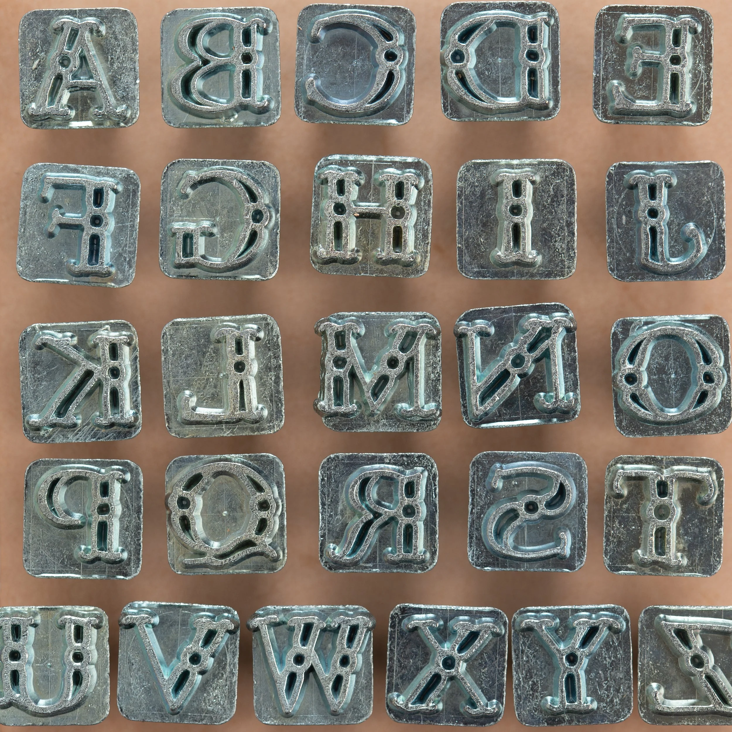 Craftool® Mini Fancy Sheridan Alphabet Stamp Set - Image 3
