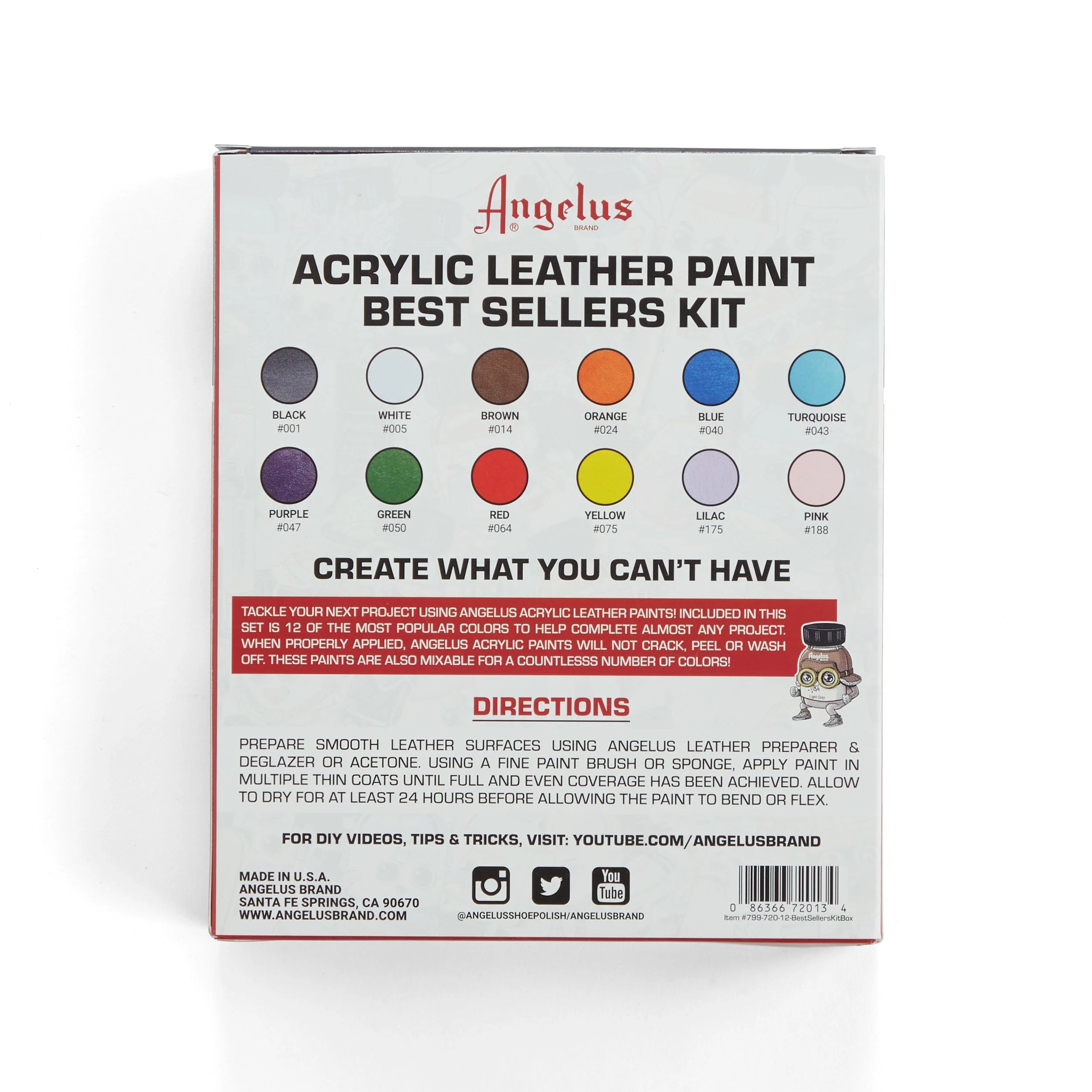 Angelus Best Sellers Leather Paint Set - Image 5