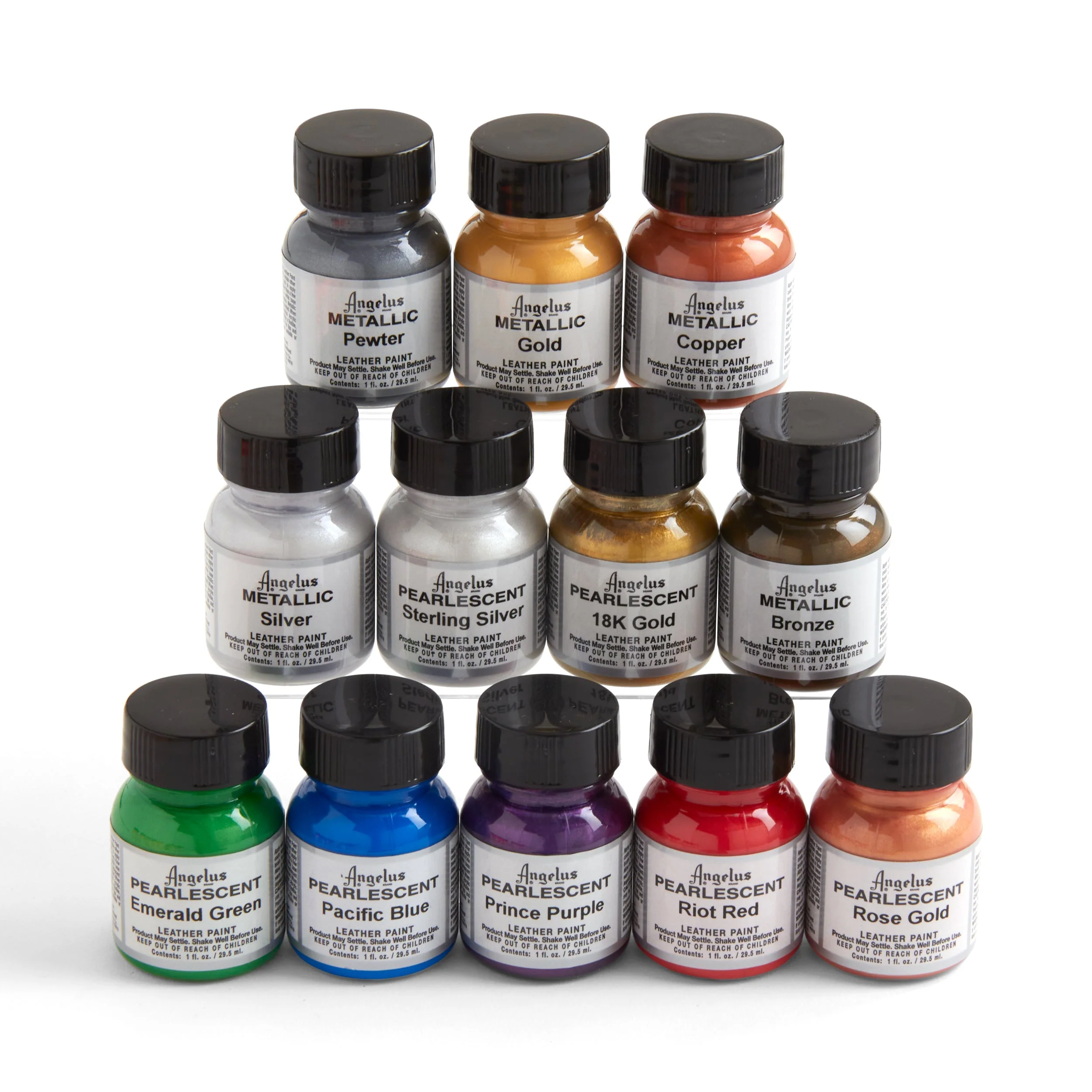 Angelus Metallic & Pearlescent Leather Paint Set - Image 3