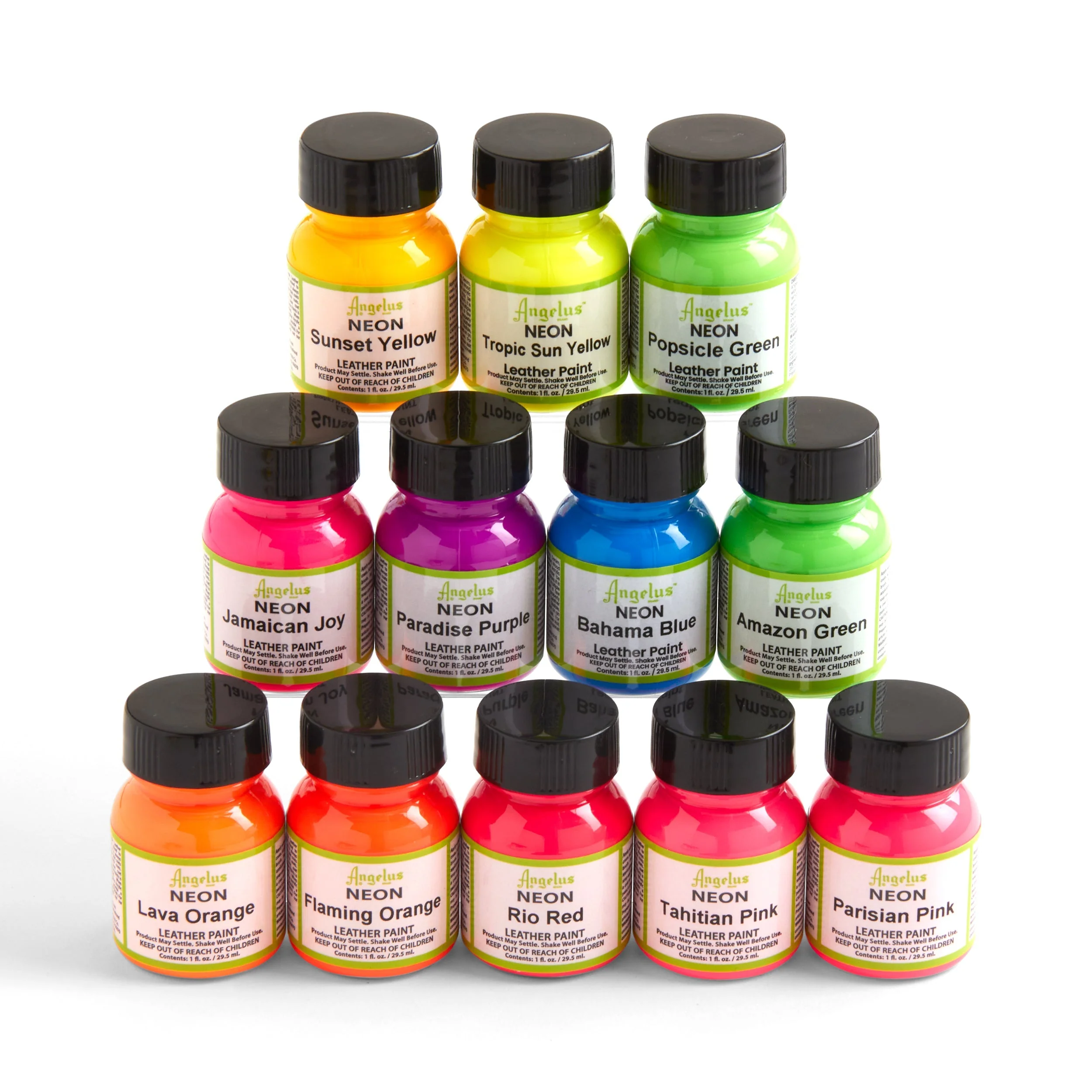 Angelus Neon Leather Paint Set - Image 3