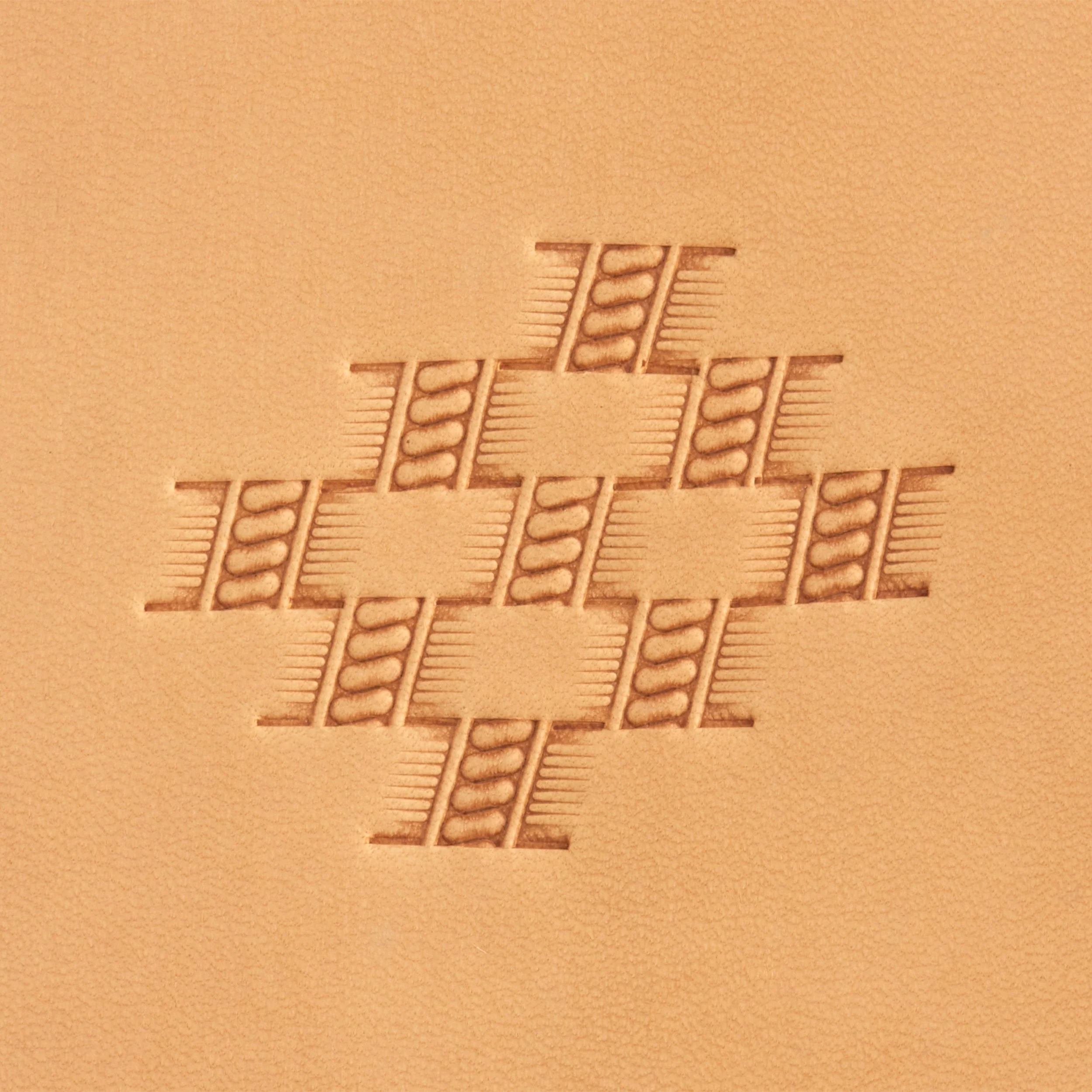 Angled Rope Basketweave Brass Stamp - Image 2