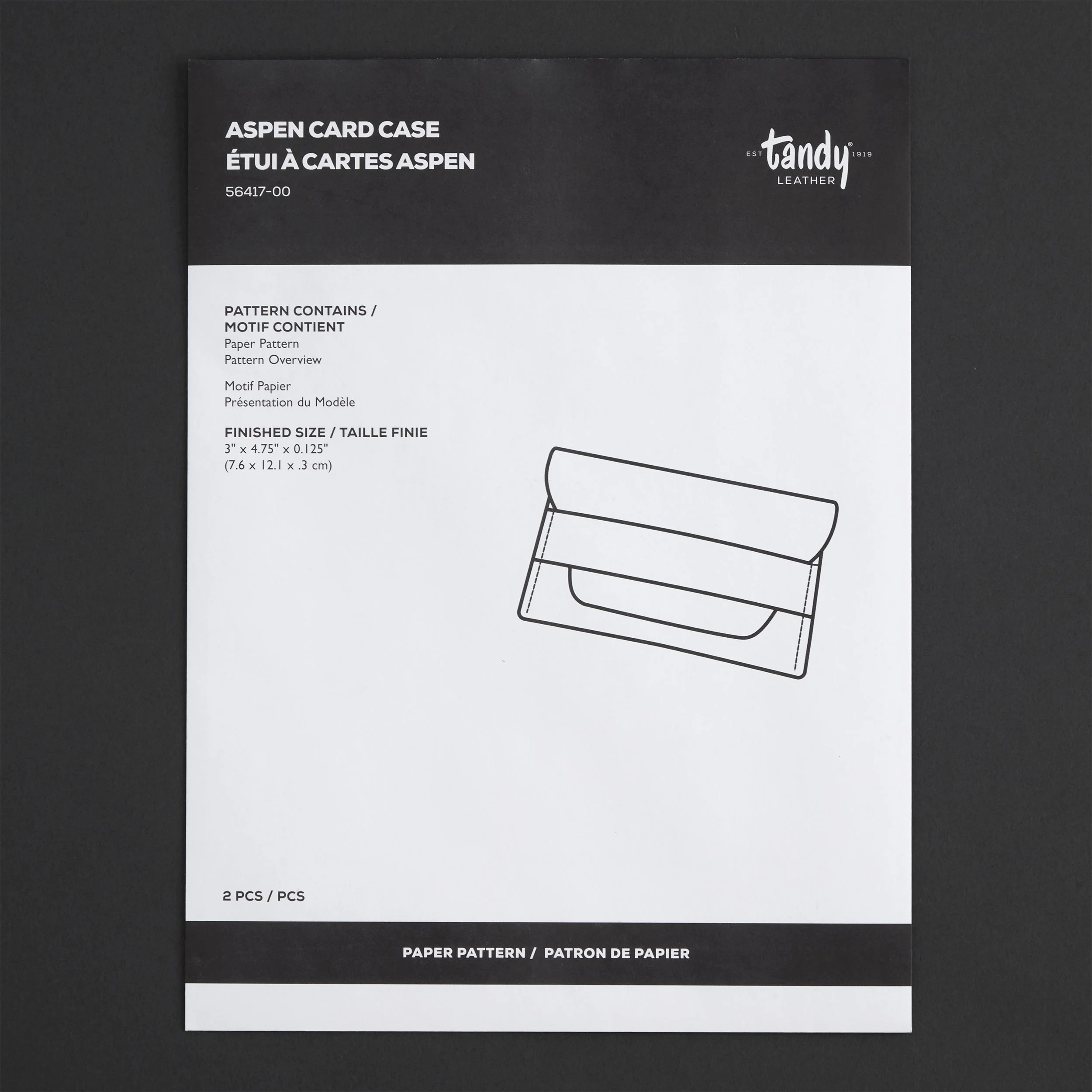 Aspen Card Case Paper Pattern - Image 7