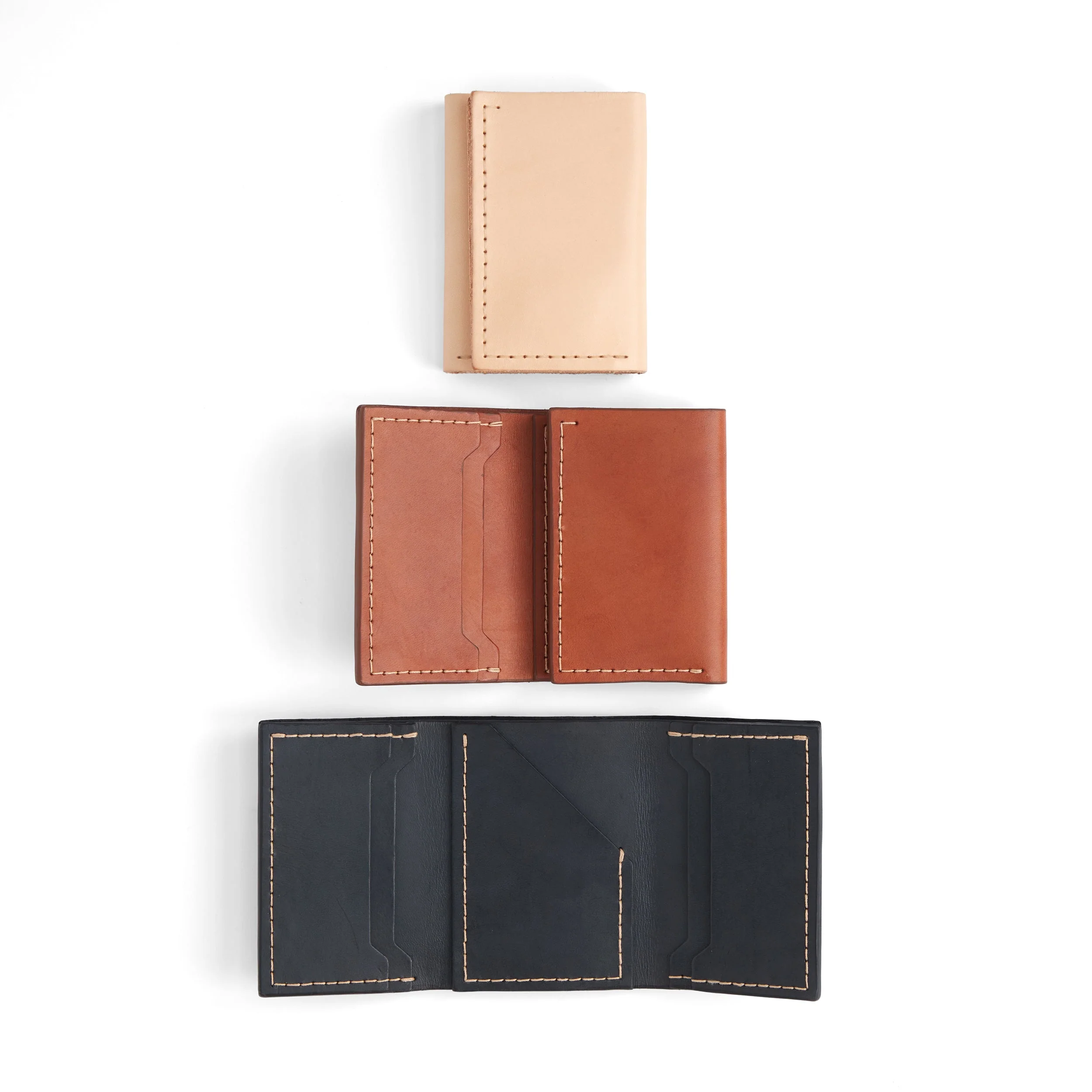 Classic Tri-Fold Wallet Leather Pack of 10 - Image 5