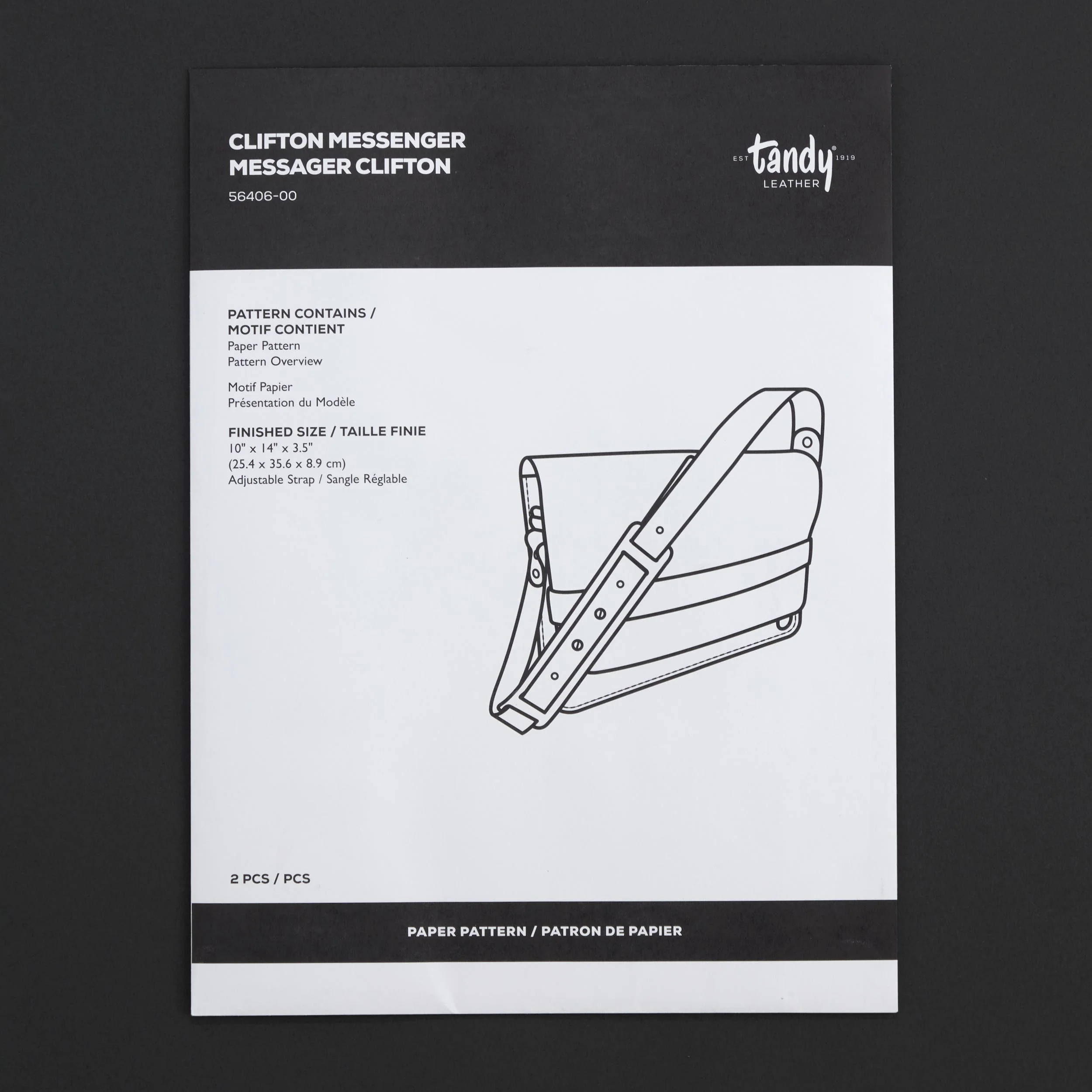 Clifton Messenger Bag Paper Pattern - Image 5