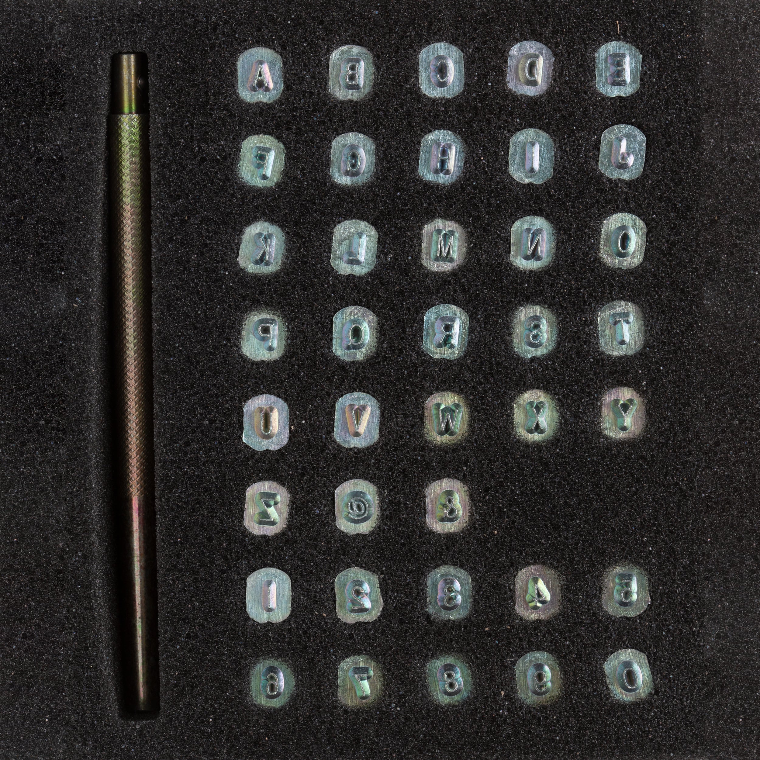 Craftool® Mini Narrow Alphabet & Number Stamp Set - Image 6