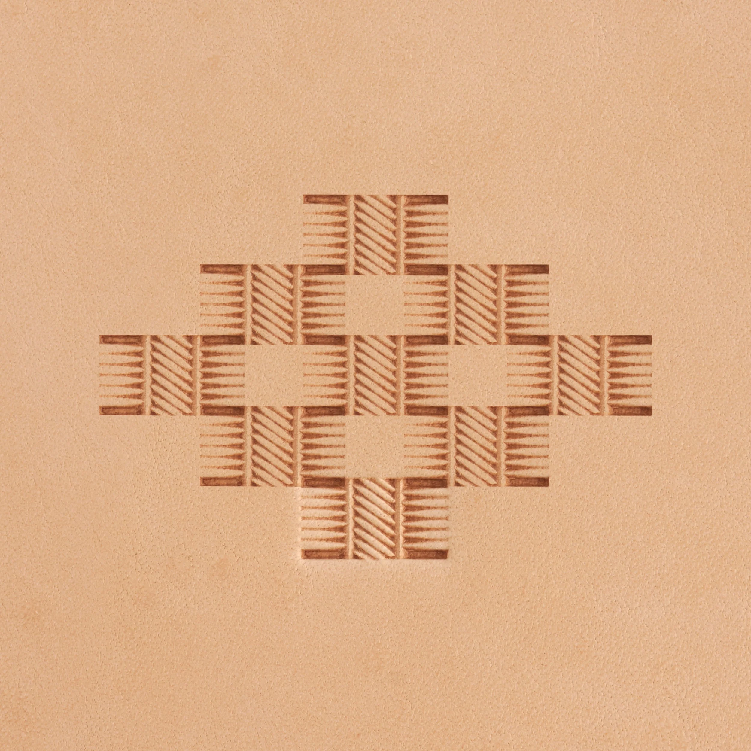 Craftool® Diagonal Center Basketweave Stamp - Image 5