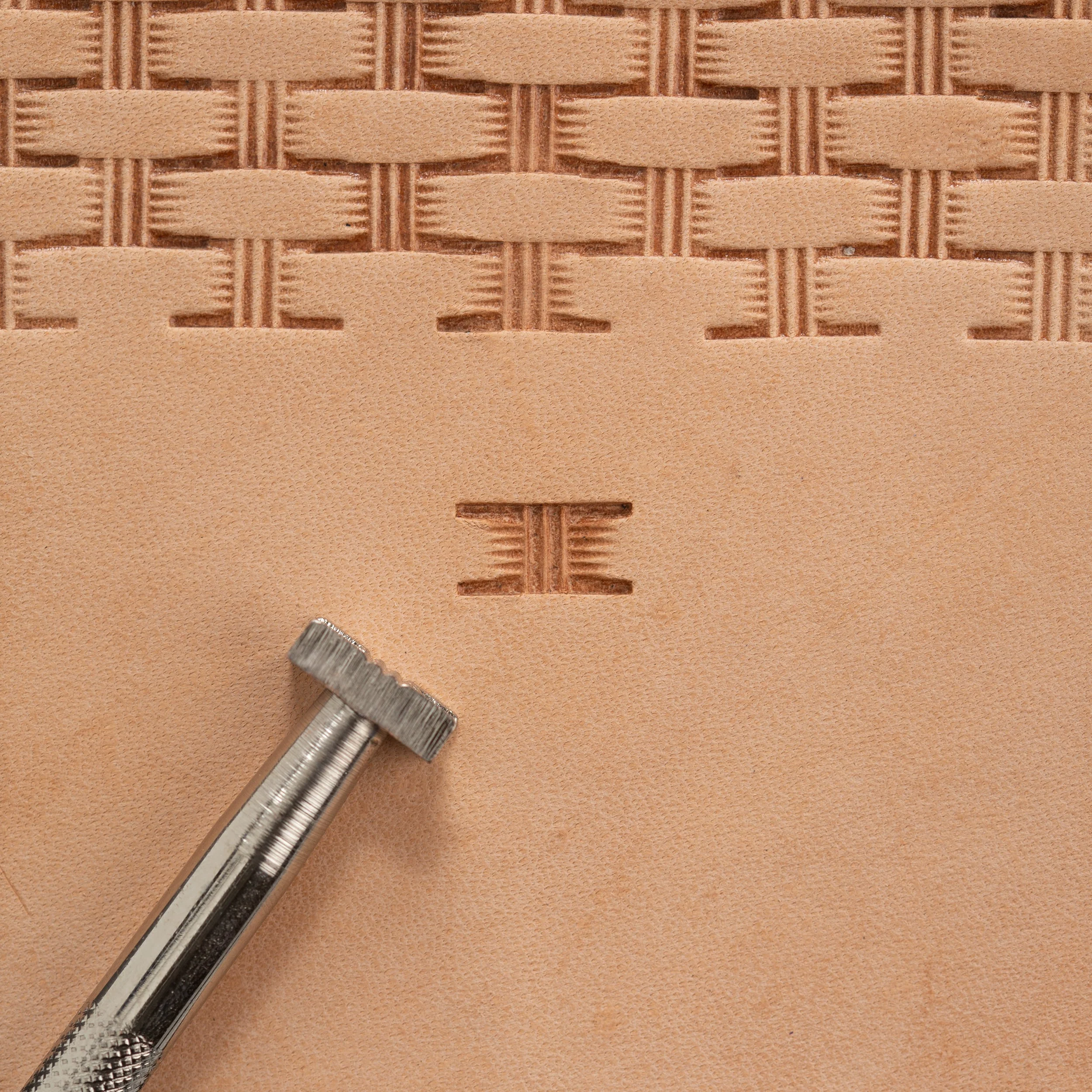Craftool® Lined Center Basketweave Stamp - Image 4