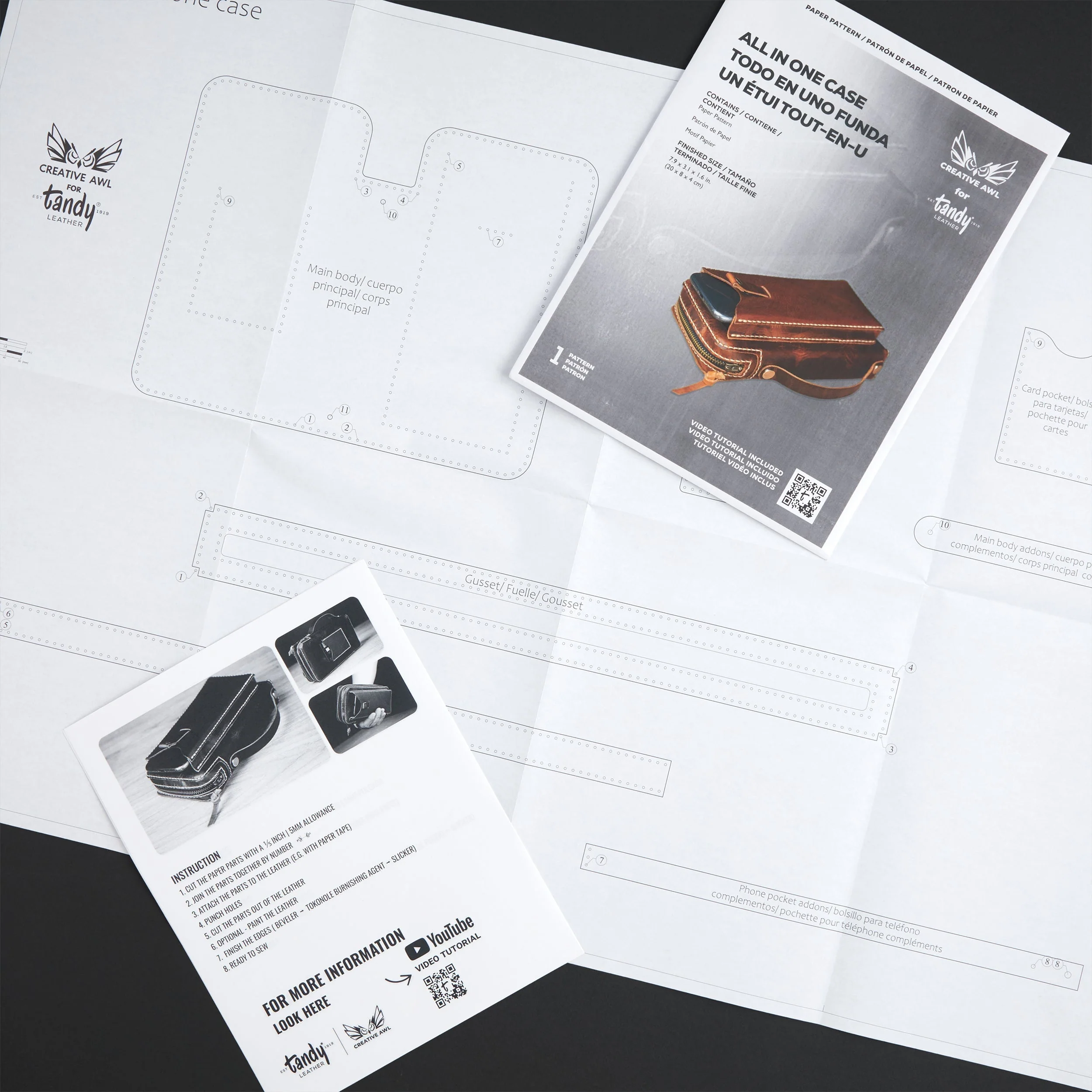 Creative Awl All-in-One Case Paper Pattern - Image 3