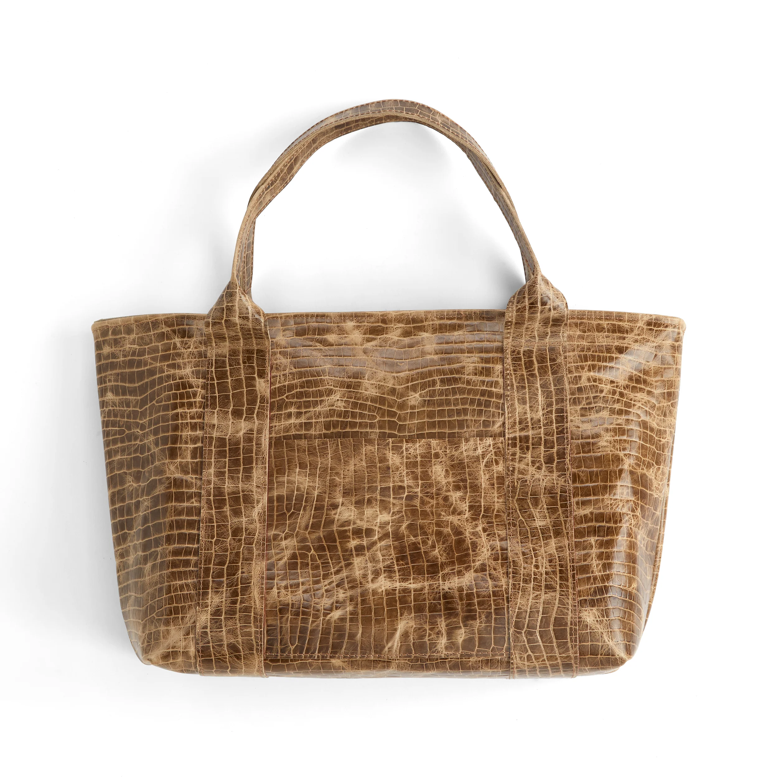 Croco Embossed Side Taupe - Image 8