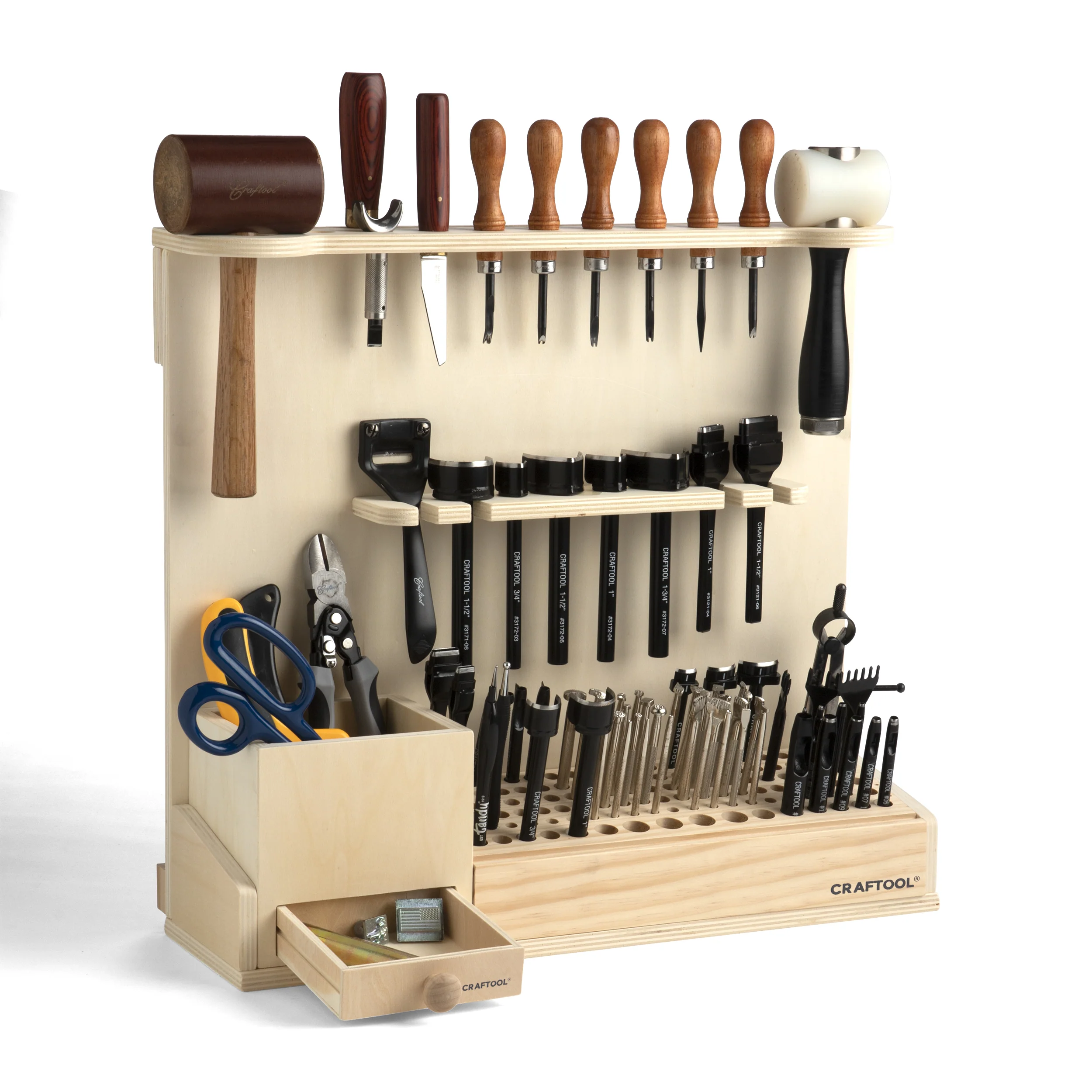 Craftool® Deluxe Wood Hand Tool Rack - Image 5