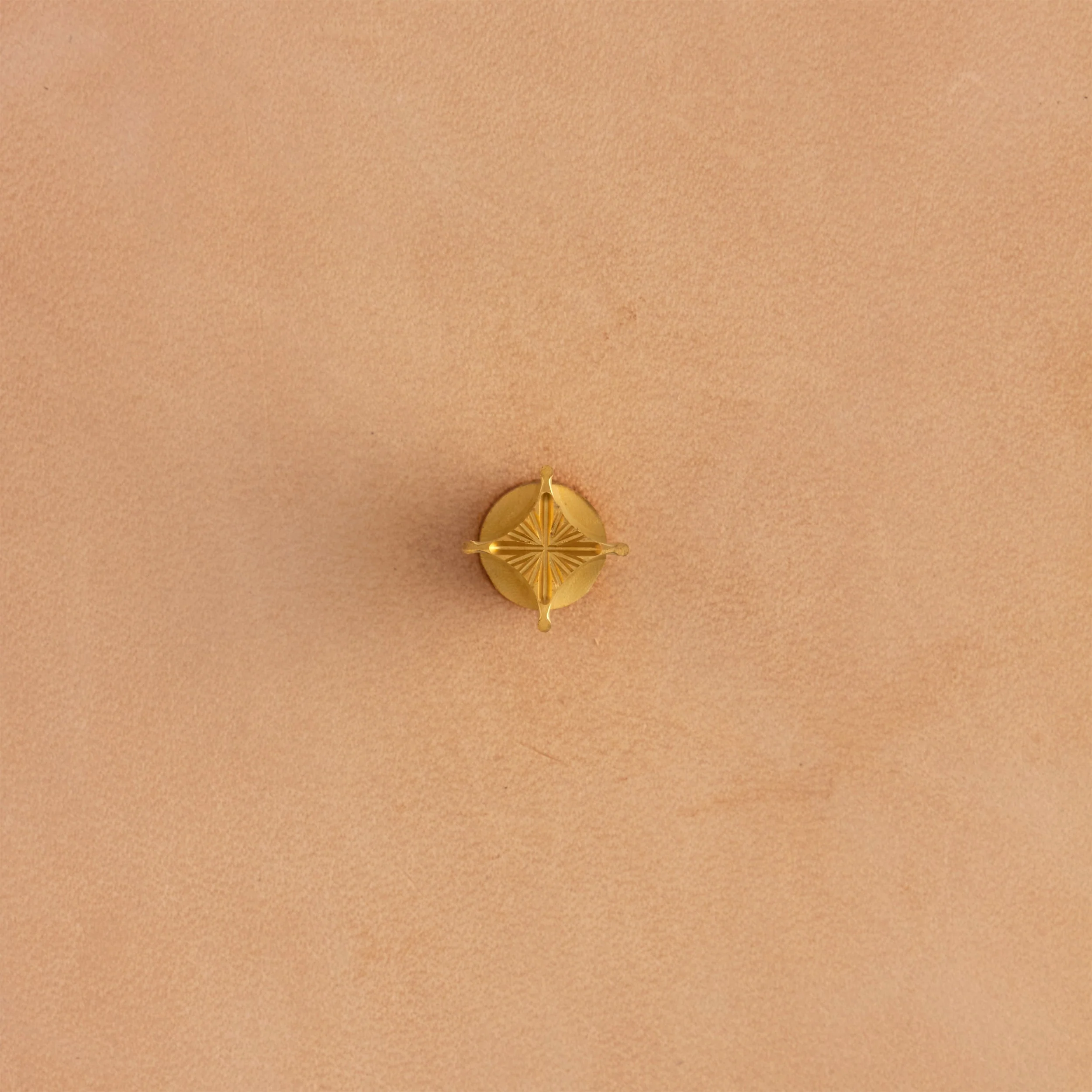 Detailed Box Diamond Brass Stamp - Image 3