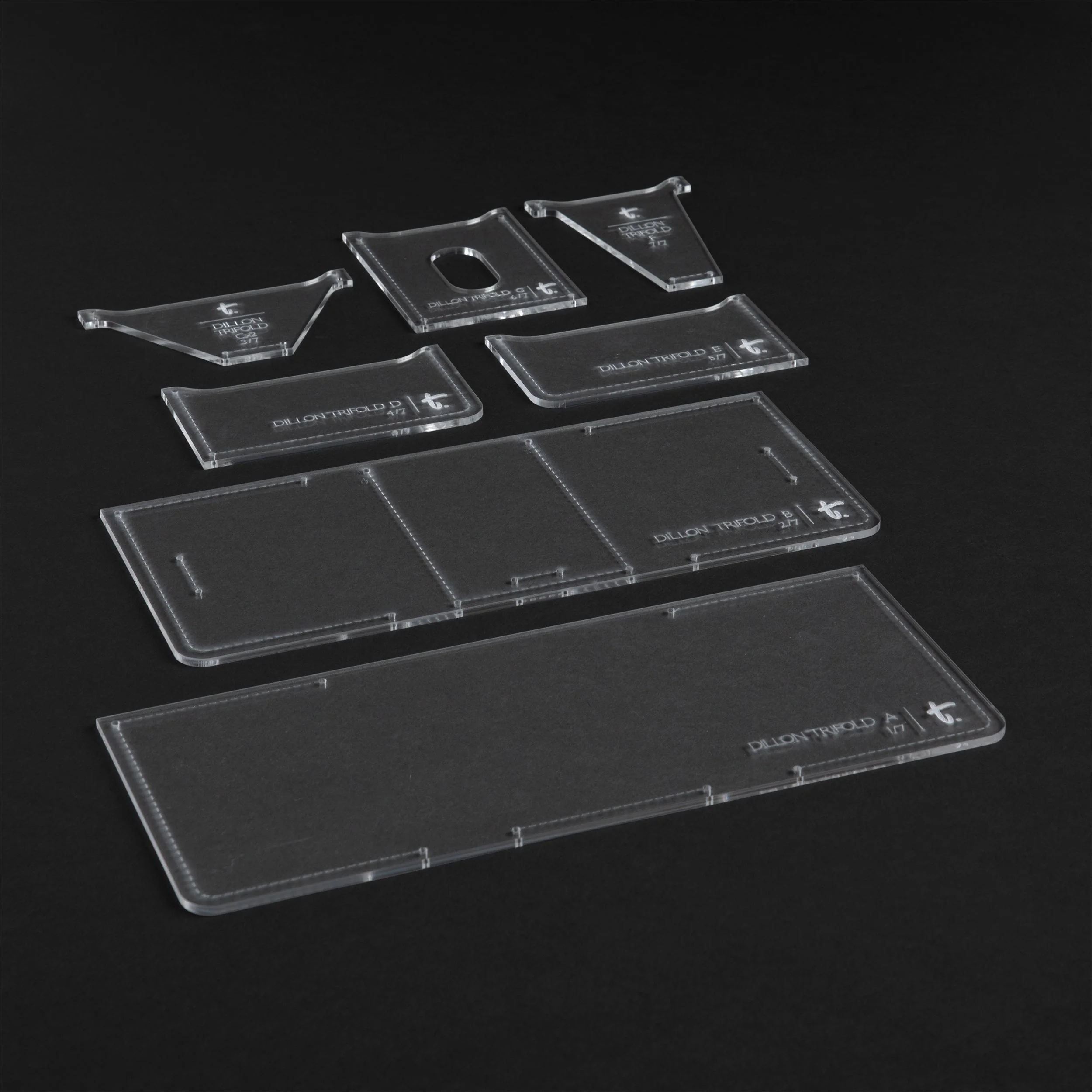 Dillon Trifold Wallet Acrylic Template - Image 5