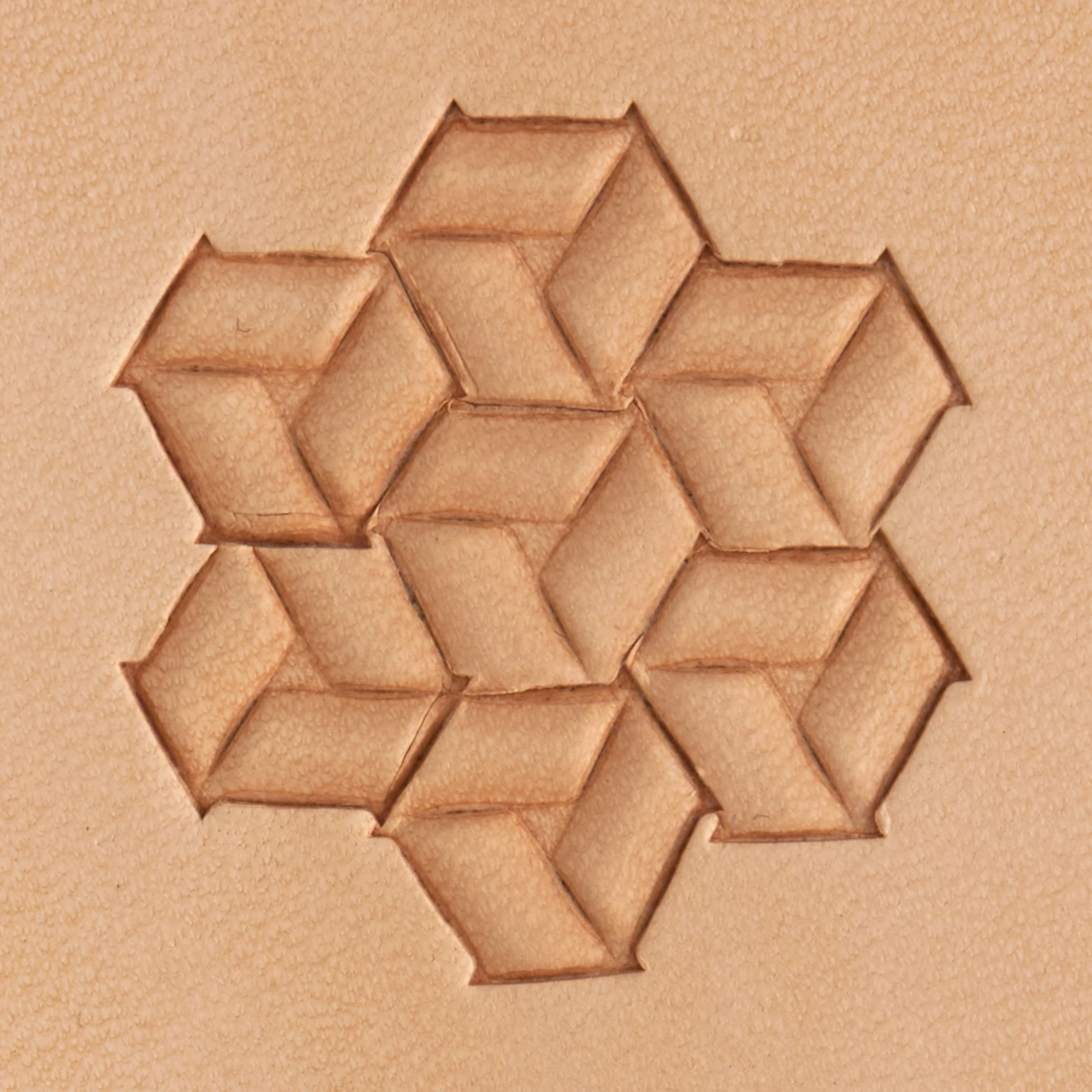 Tri Basket Weave Brass Stamp - Image 2