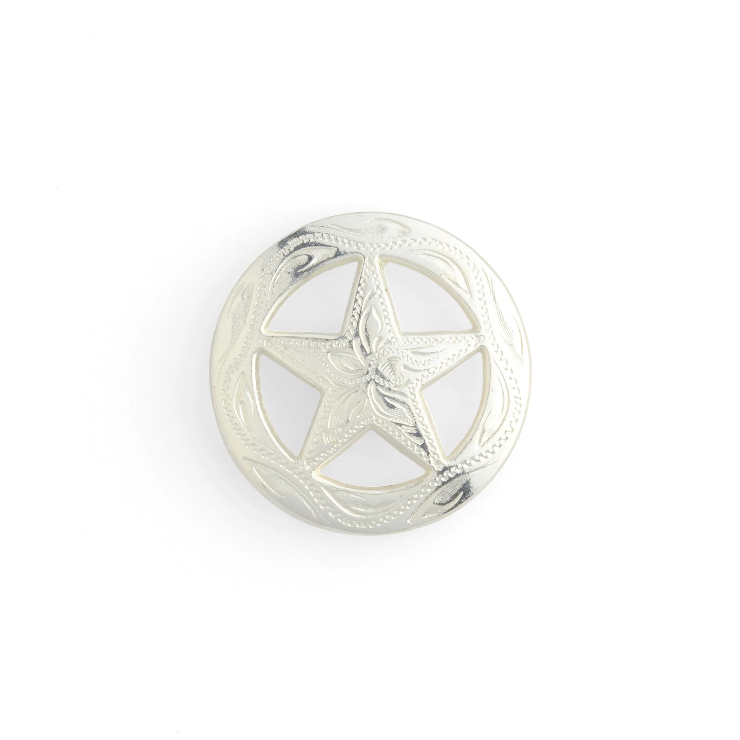 Engraved Ranger Star Concho - Image 2