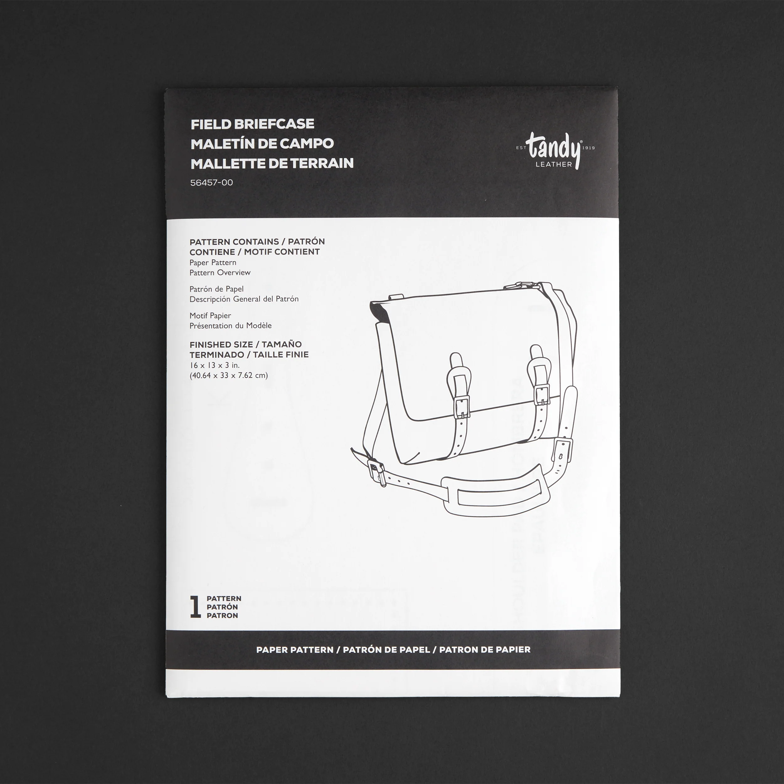 Field Briefcase Paper Pattern - Image 7