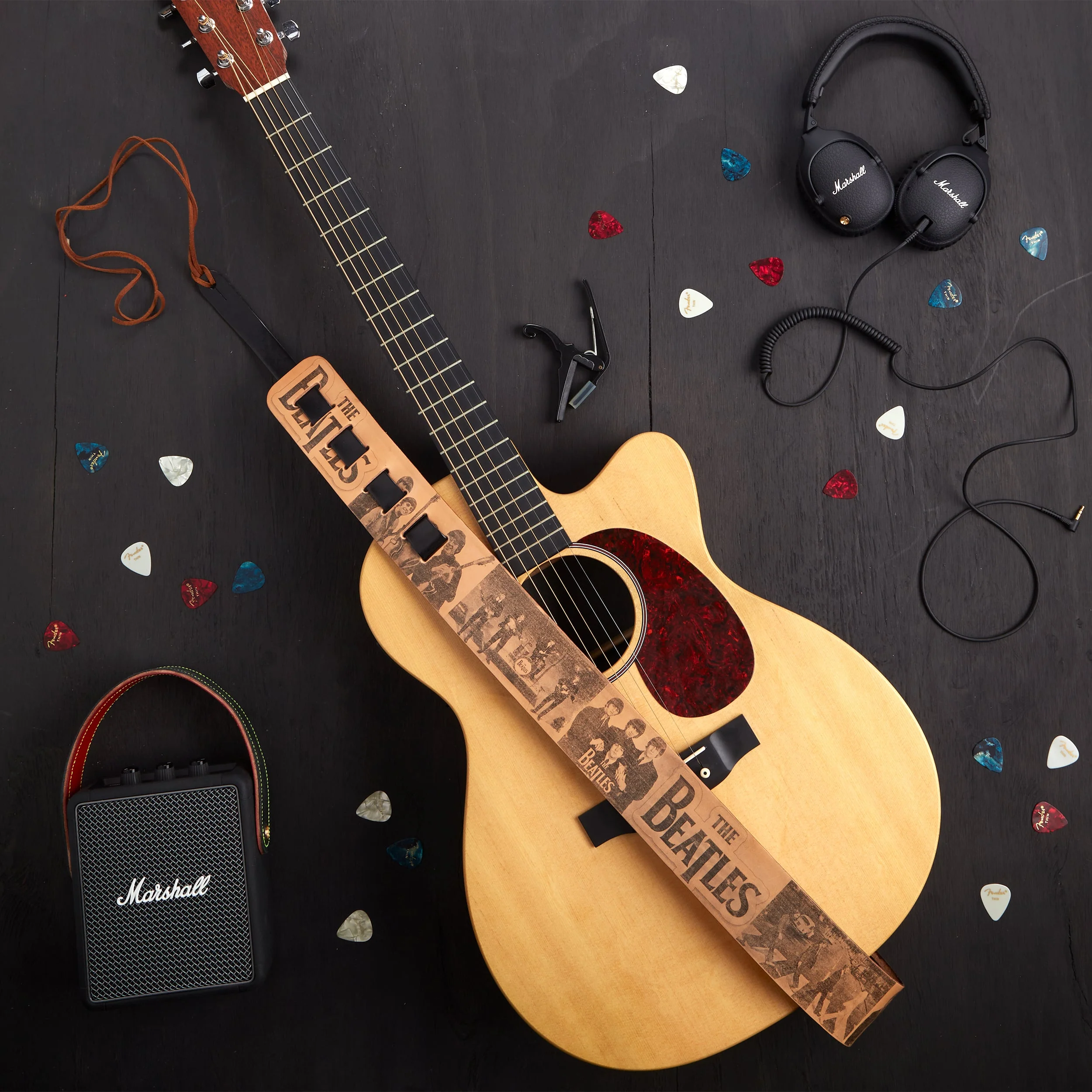 Guitar Strap Leather Pack of 10 - Image 3