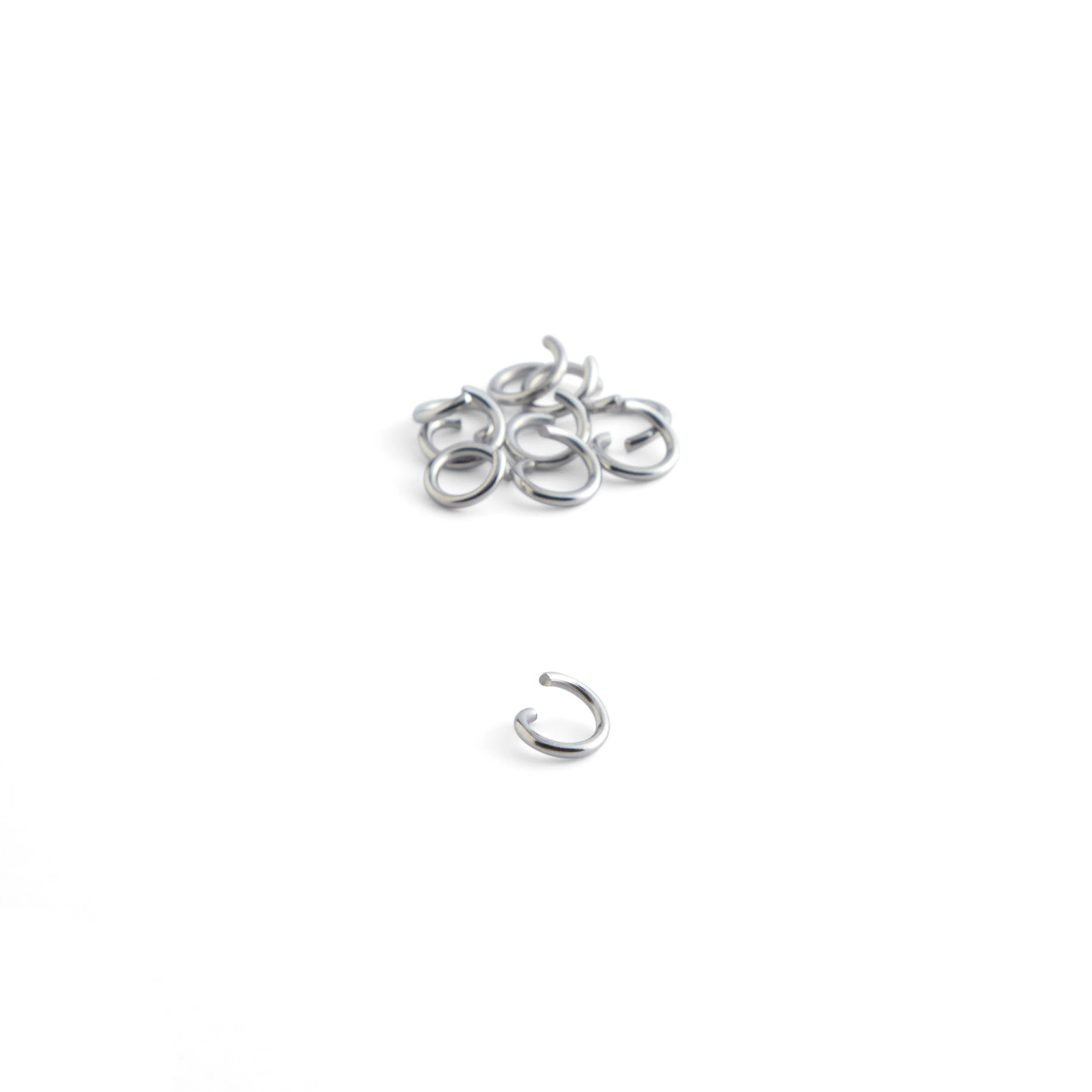 Stainless Steel Jump Rings 10 Pack - Image 2