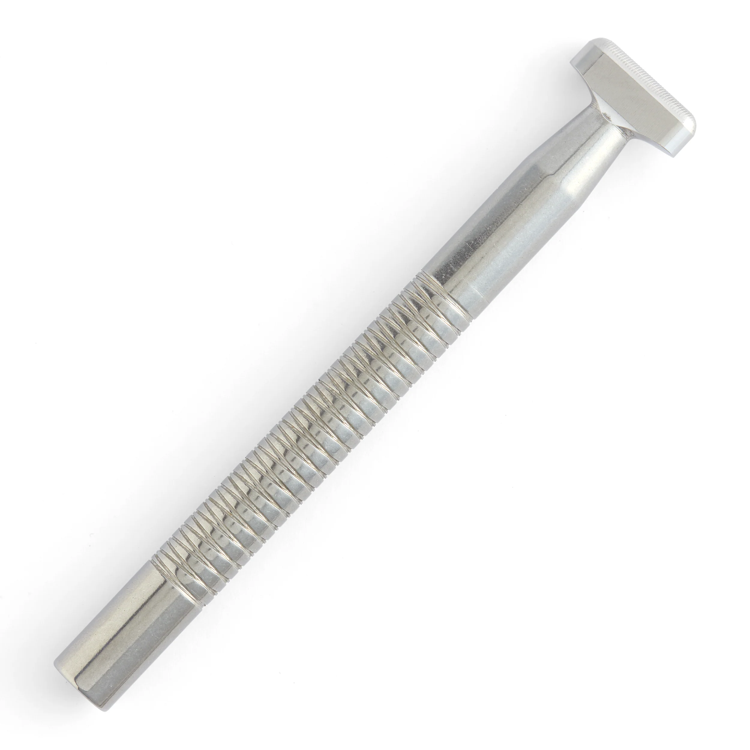 Large Horizonal Lined Thumbprint Stainless Steel Stamp - Image 3