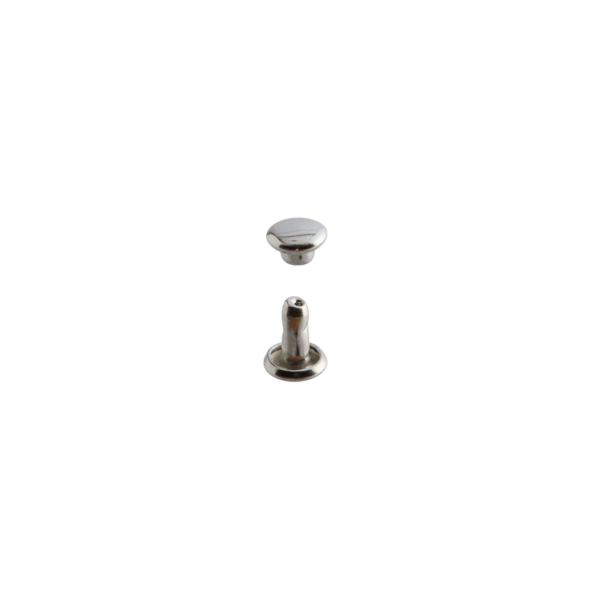 Neat Mini Double Cap Rivets Nickel Plate 100 Pack - Image 2