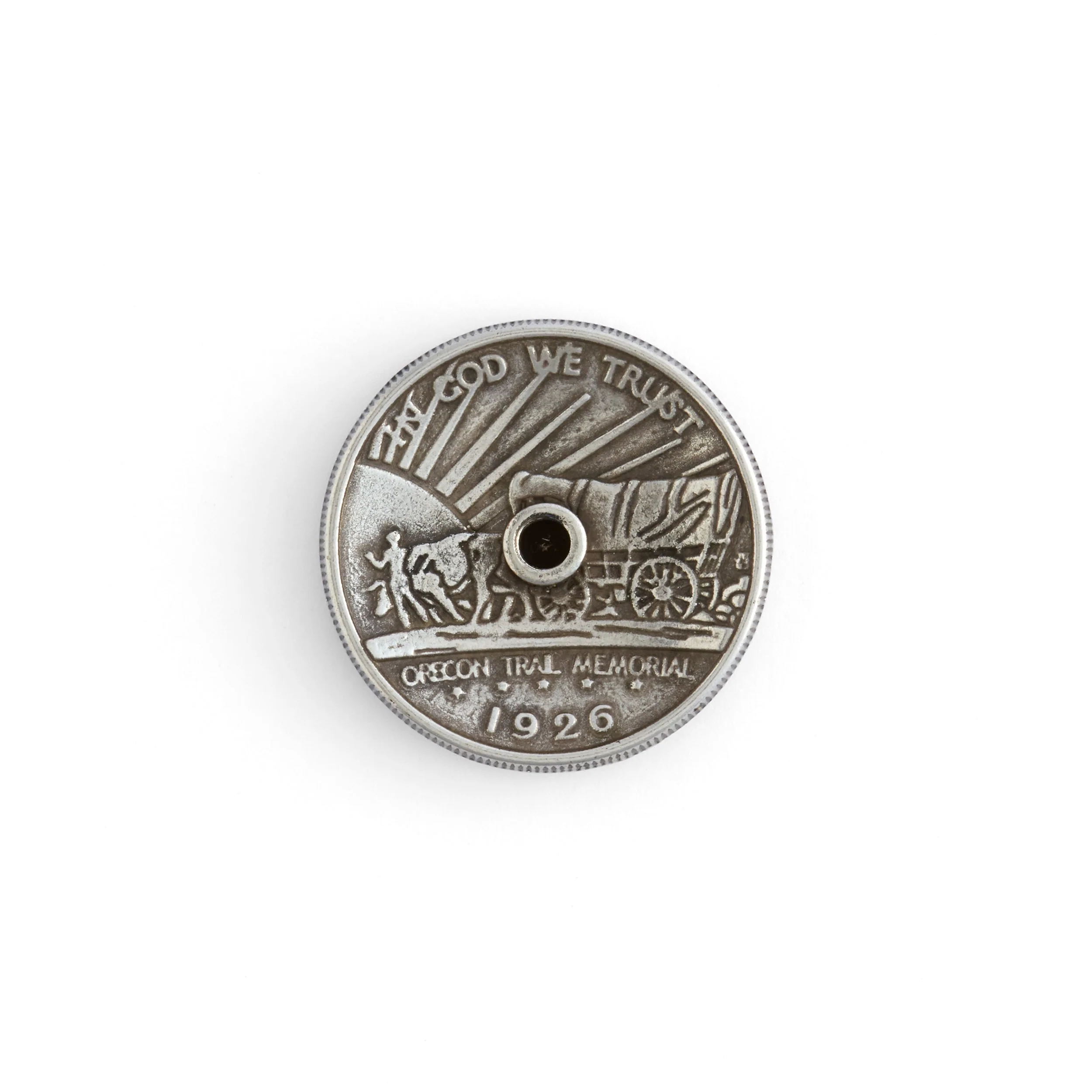 Oregon Trail Half Dollar Concho - Image 2