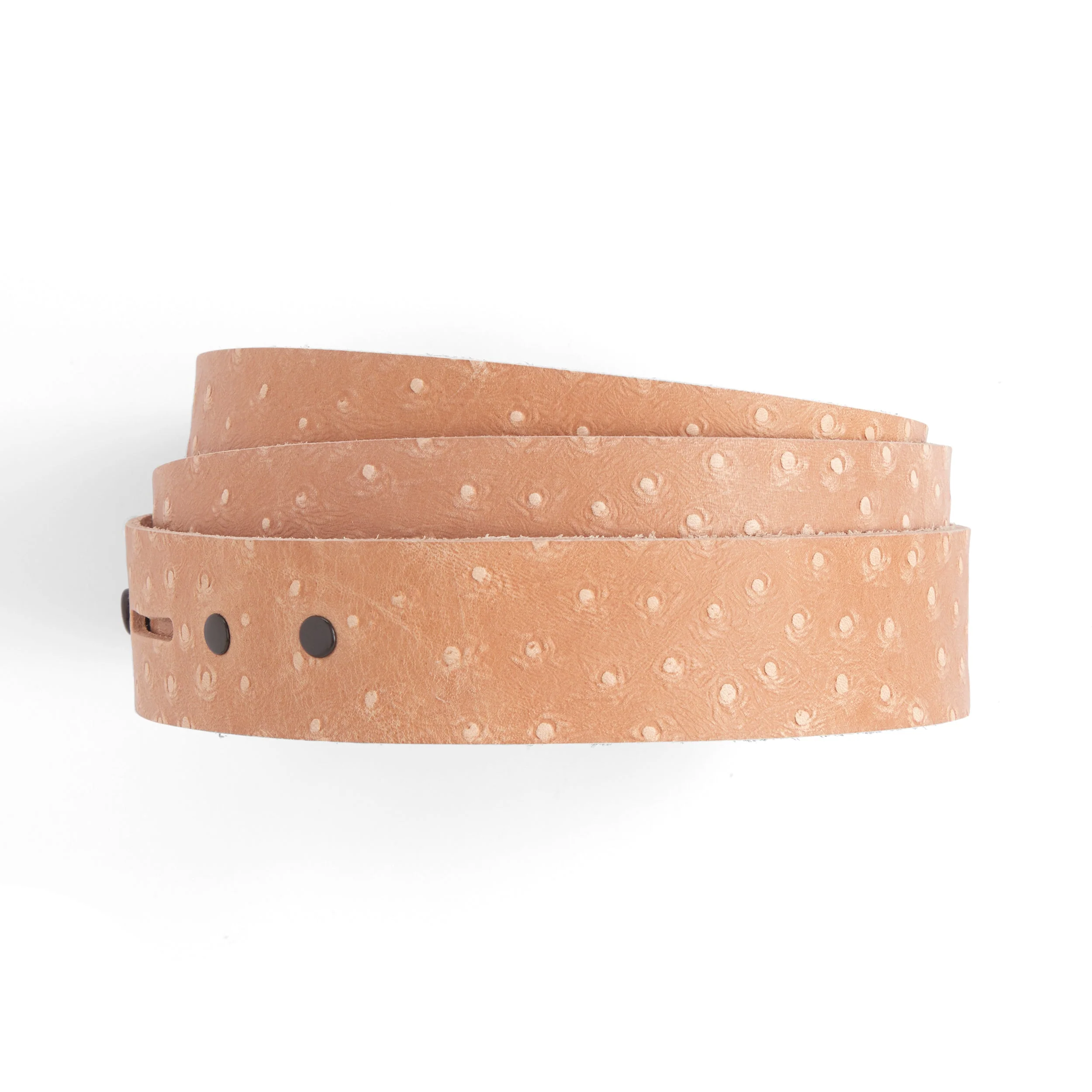 Ostrich Embossed Belt Blank - Image 2
