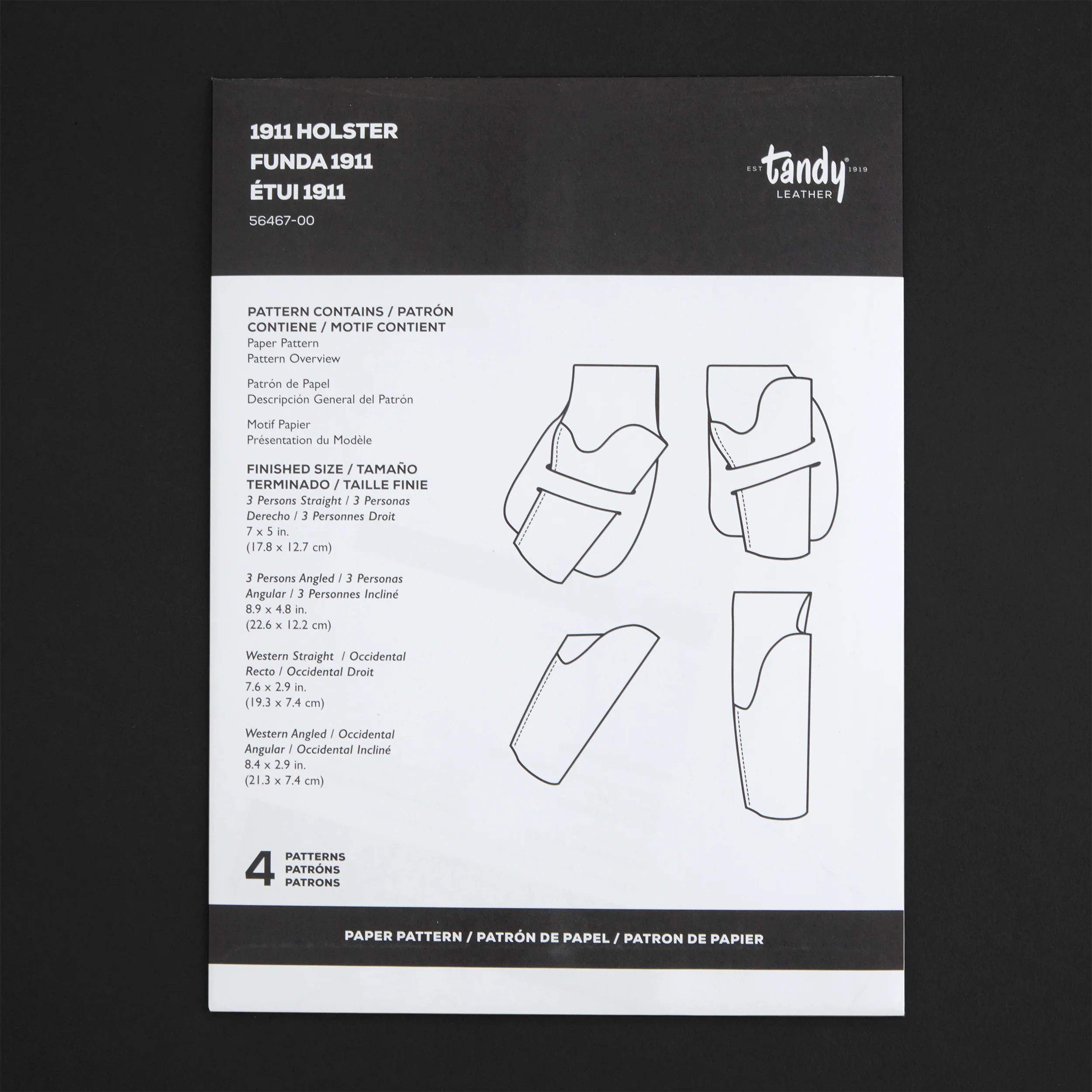 1911 Holster Paper Pattern - Image 7