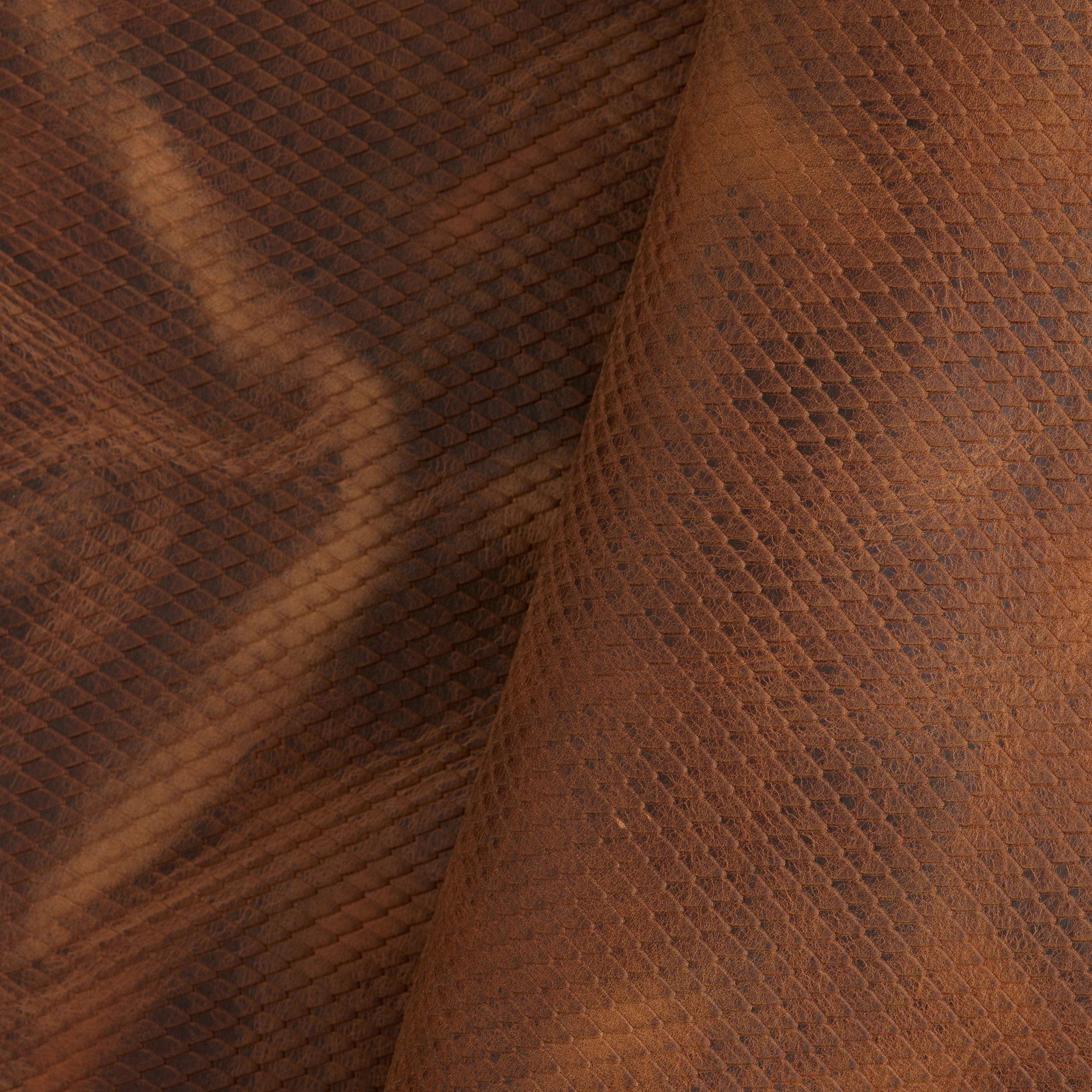 Python Embossed Side Cognac - Image 2