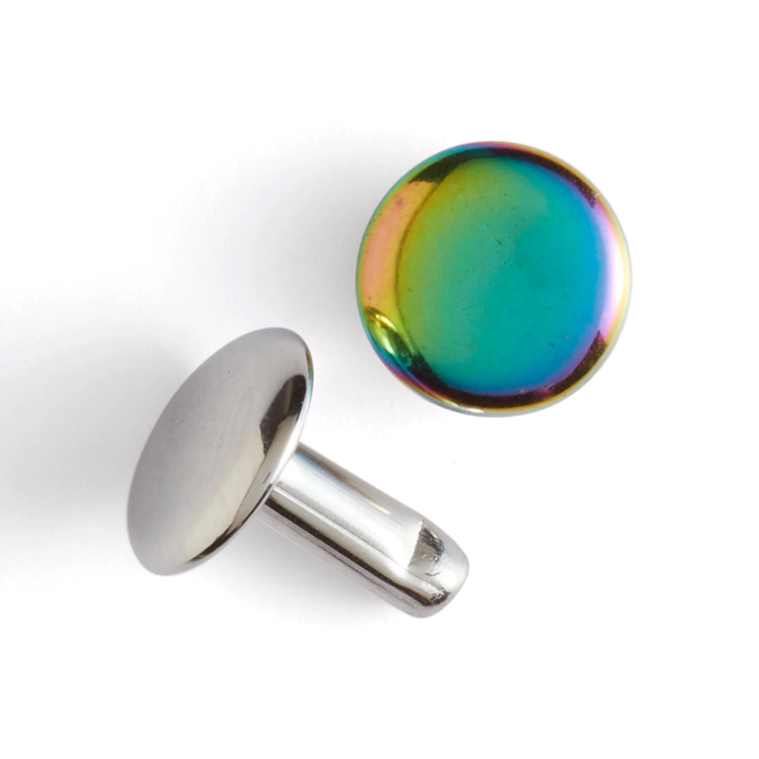 Rainbow Plate Double Cap Rivets 20 Pack - Image 4