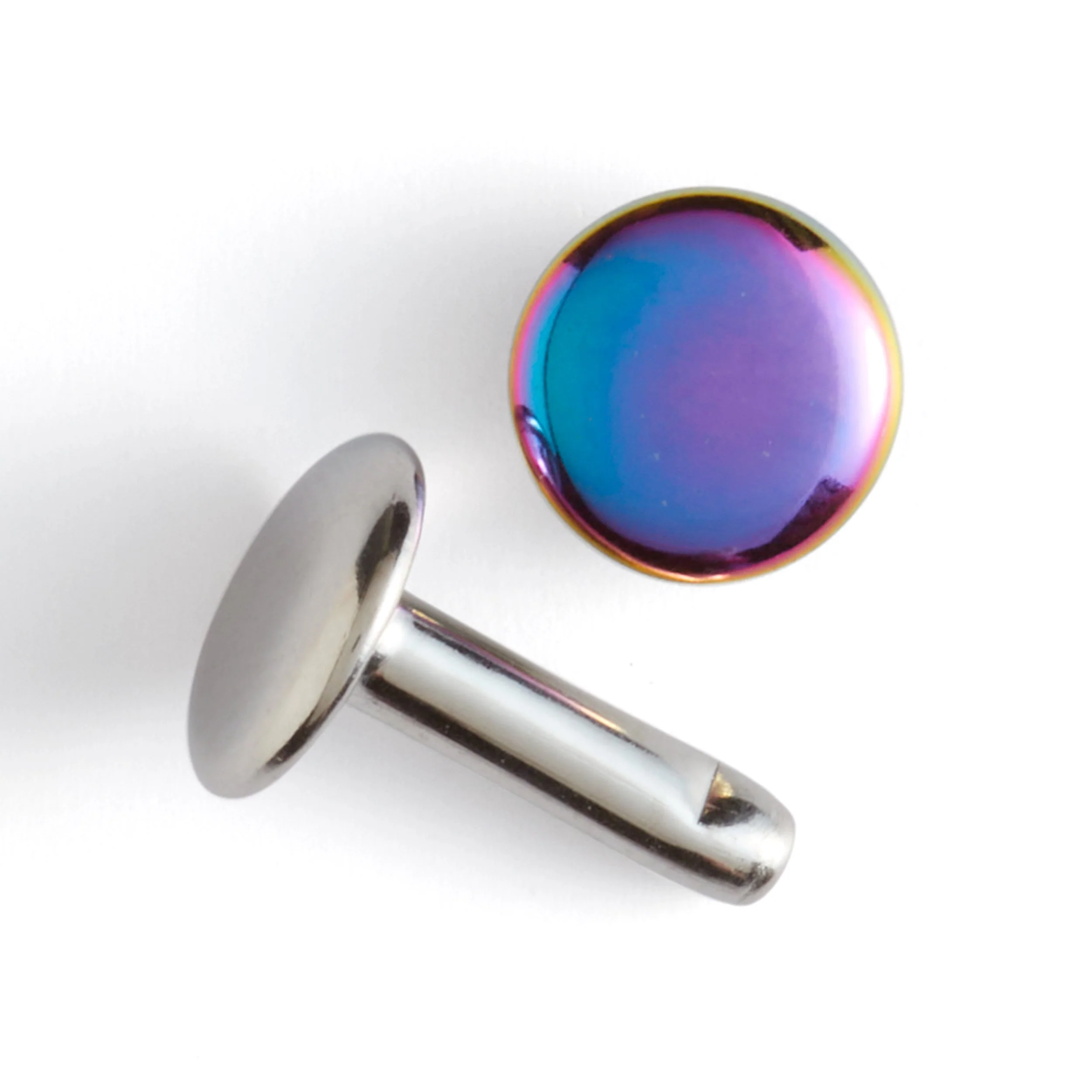 Rainbow Plate Double Cap Rivets 20 Pack - Image 5