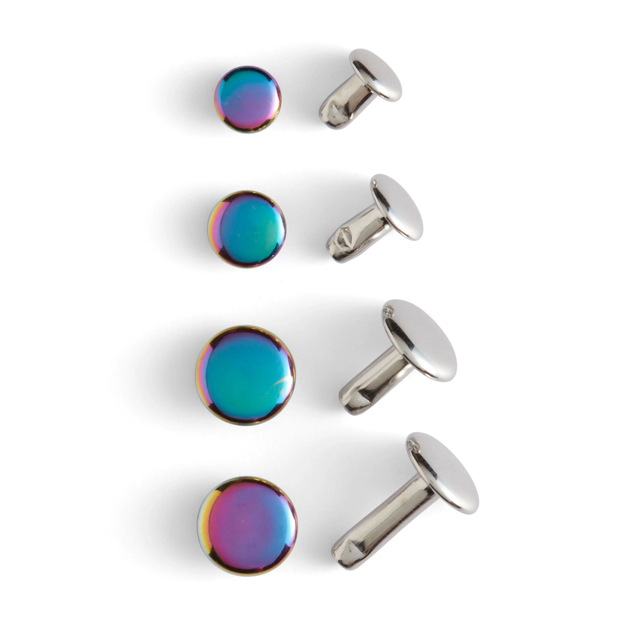 Rainbow Plate Double Cap Rivets 20 Pack - Image 6