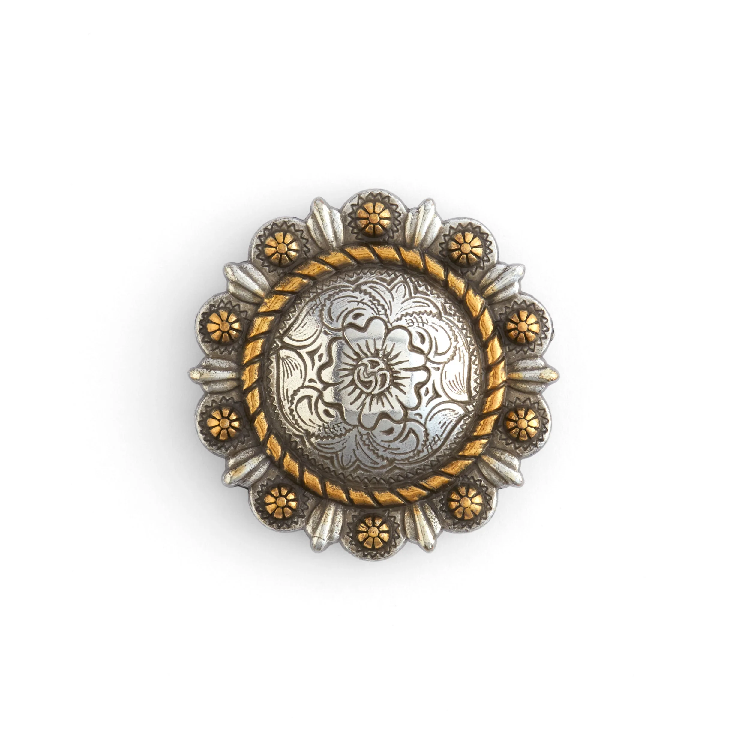 Roped Berry Round Conchos - Image 2
