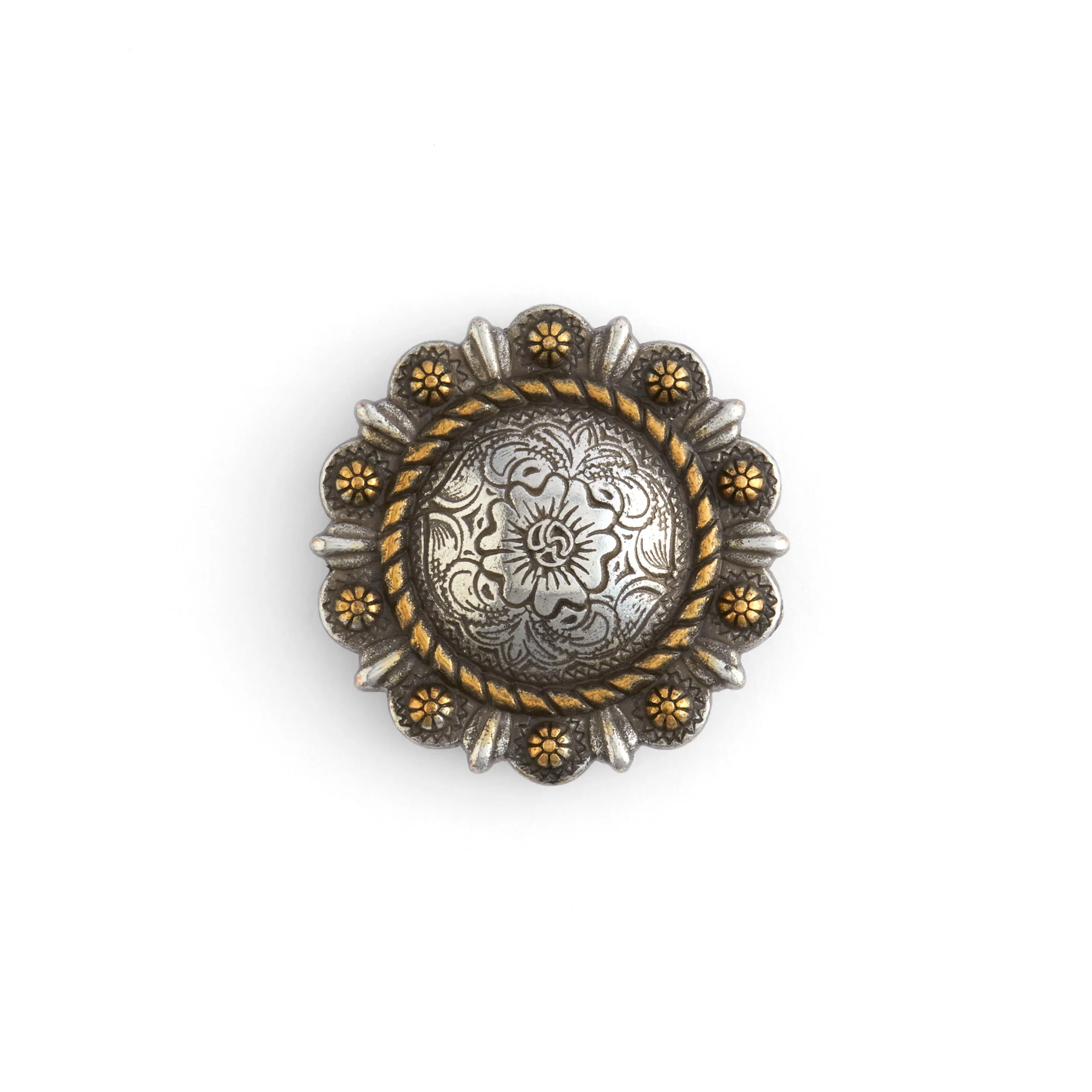 Roped Berry Round Conchos - Image 3