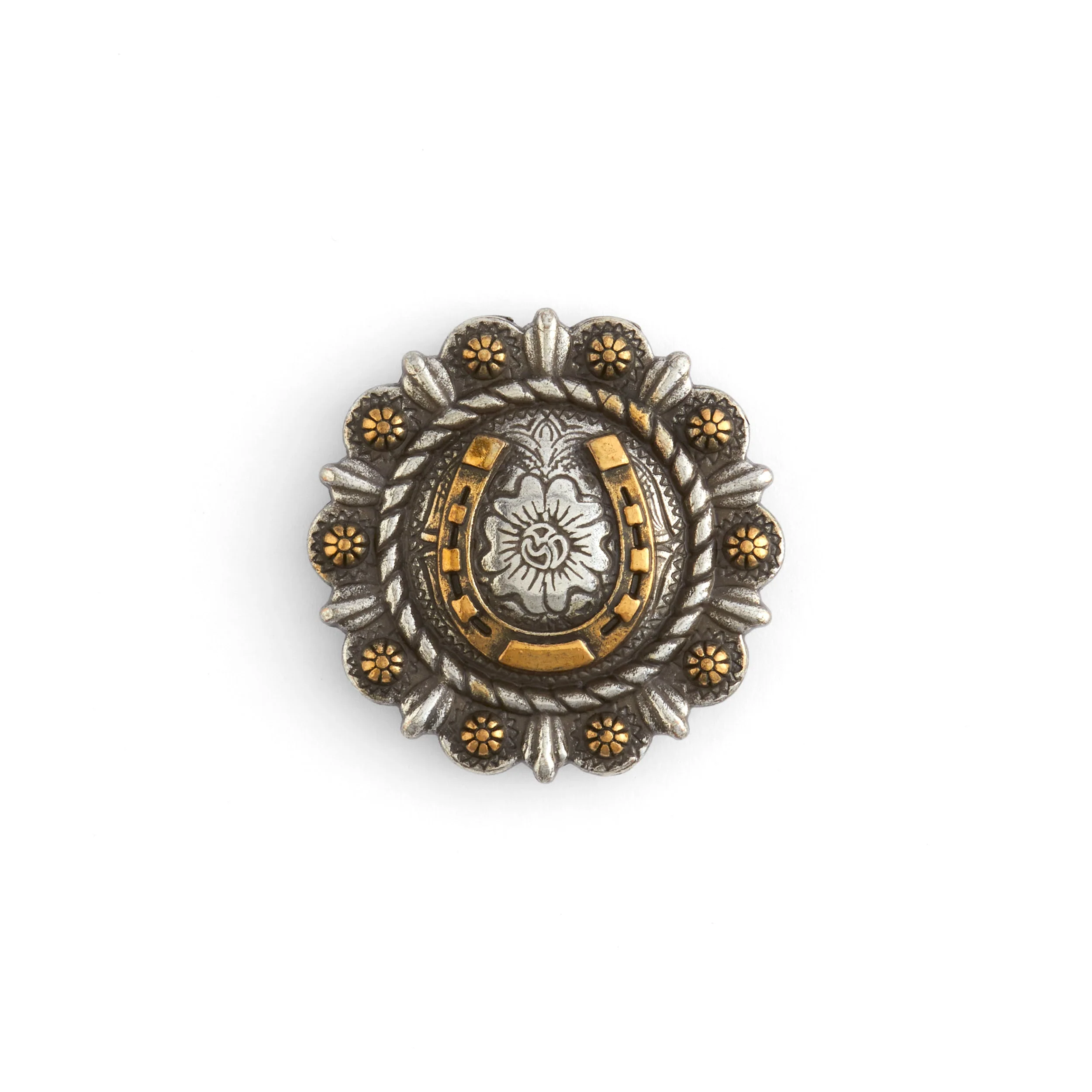 Roped Berry Round Conchos With Center Motif - Image 2