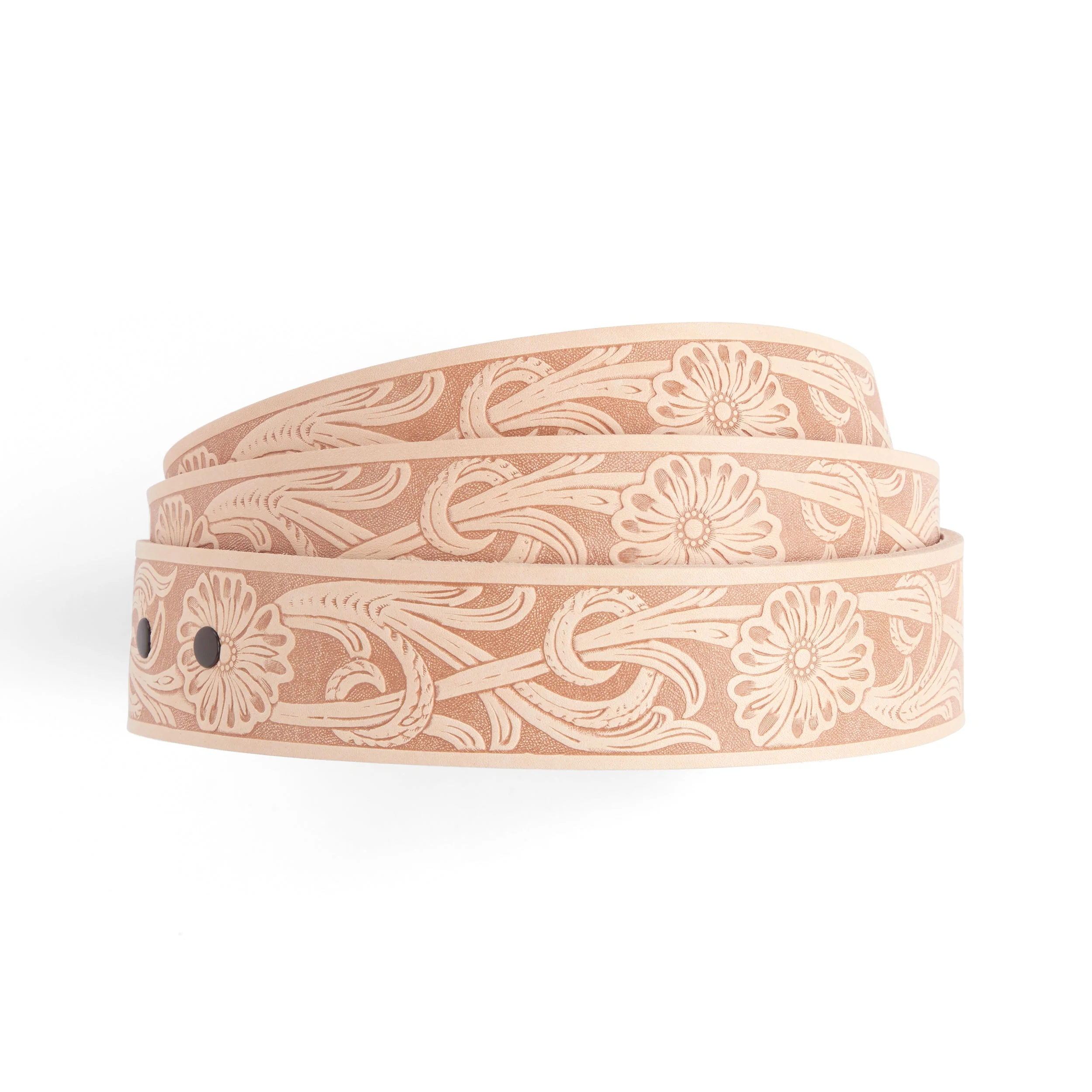 Running Floral Embossed Belt Blank - Image 2