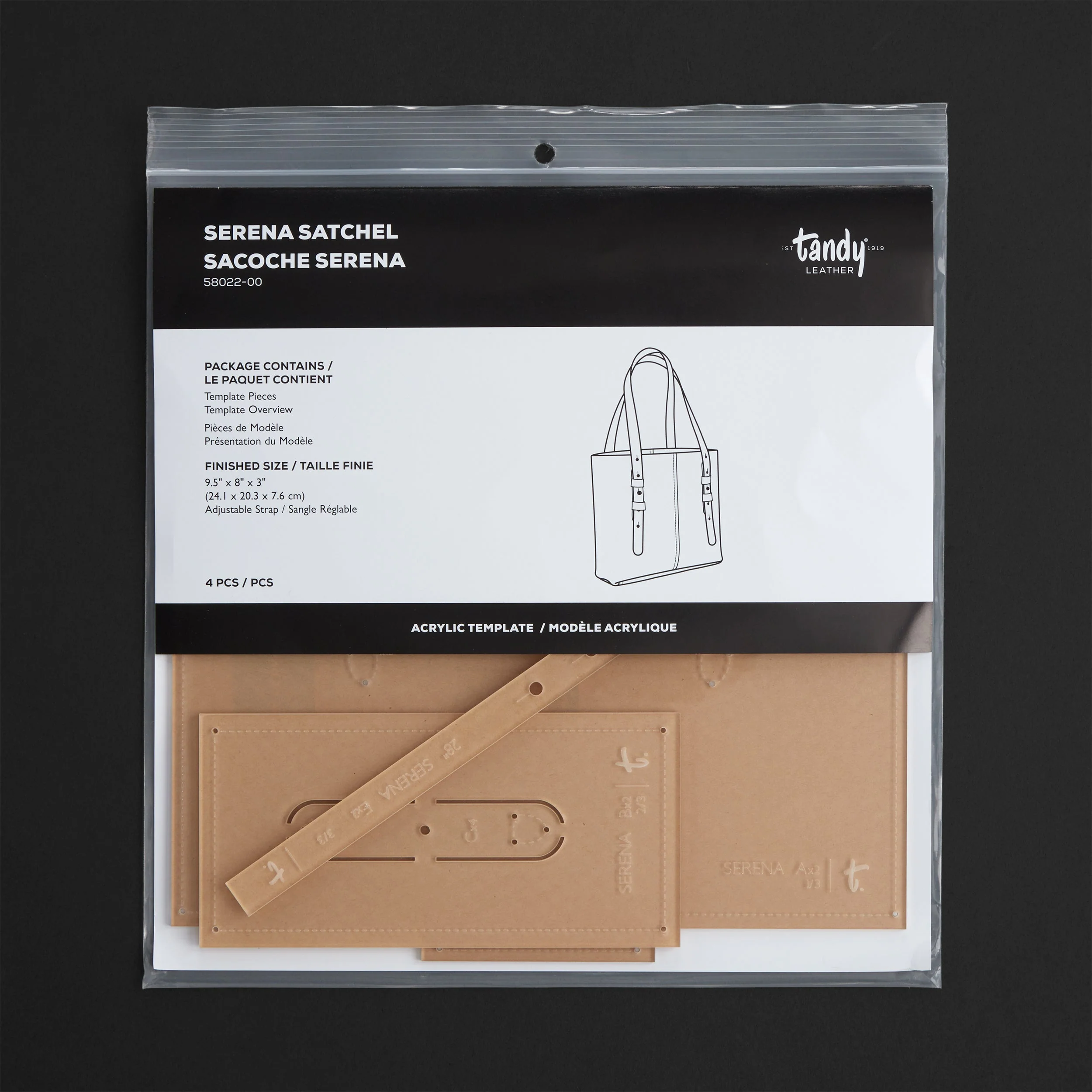 Serena Satchel Acrylic Template - Image 4