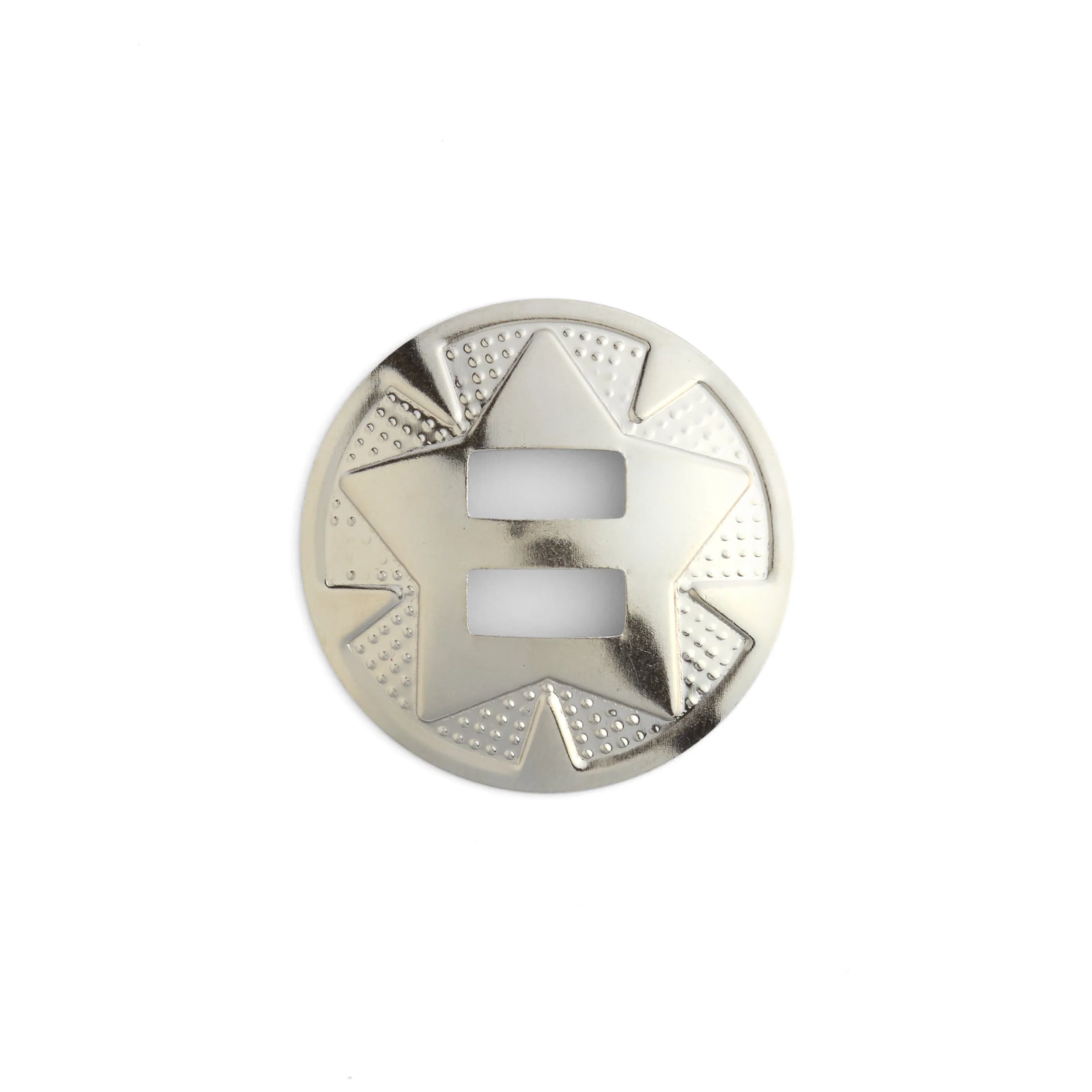 Slotted Round Concho With Star Pack of 10 - Image 3