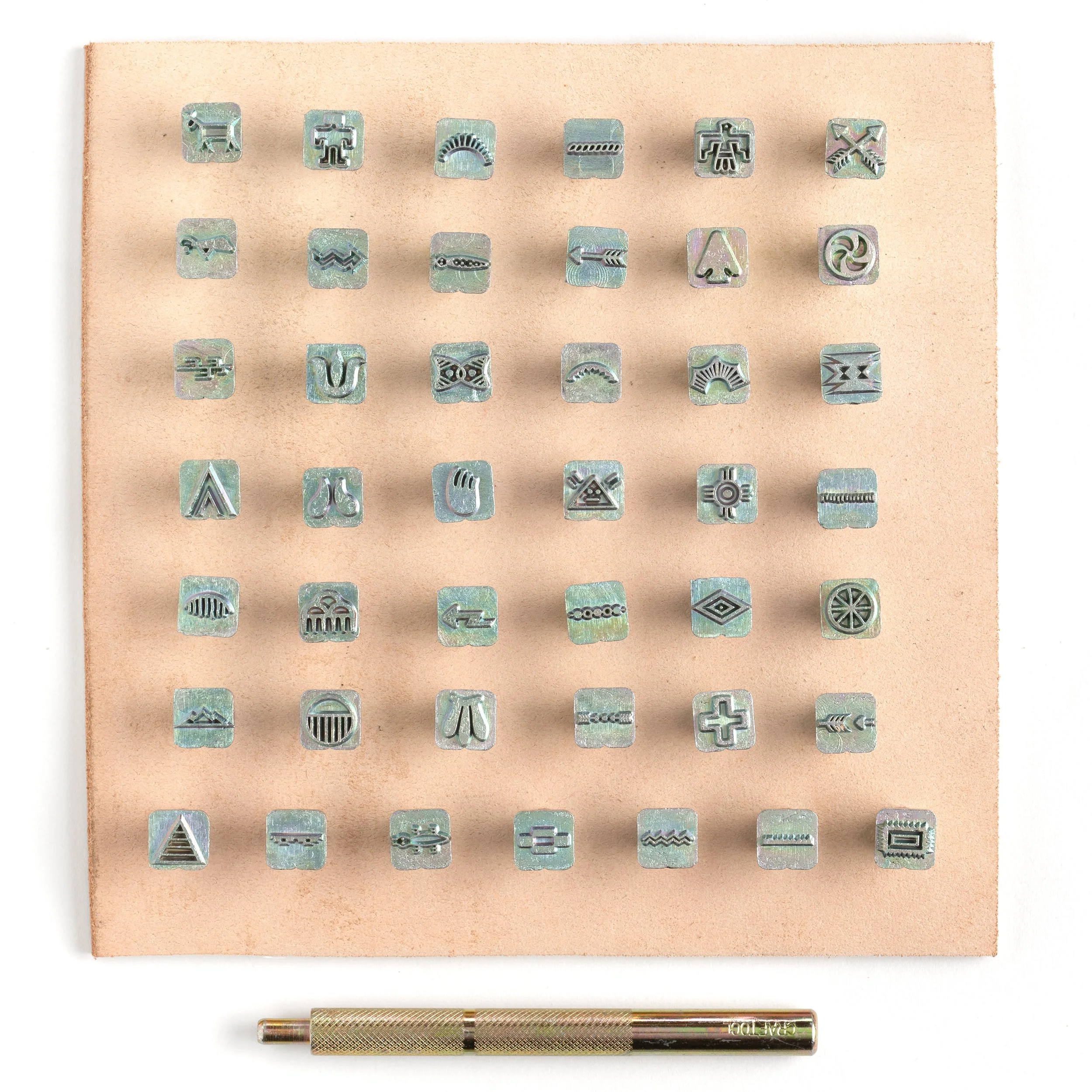 Craftool® Mini Southwestern Petroglyph Alphabet Stamp Set - Image 2