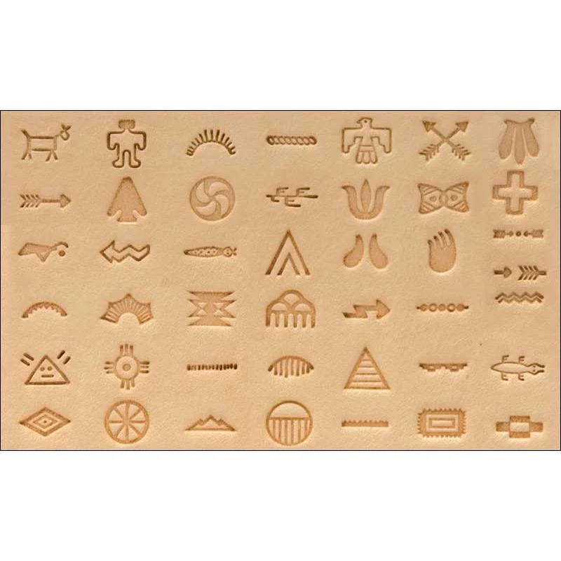 Craftool® Mini Southwestern Petroglyph Alphabet Stamp Set - Image 3