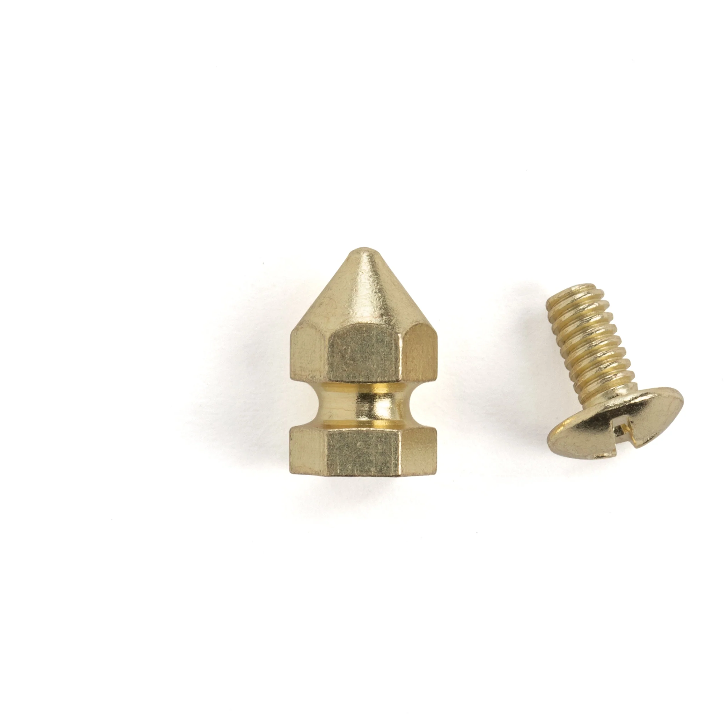 Solid Brass Spiked Rivet Screwback 10 Pack - Image 3