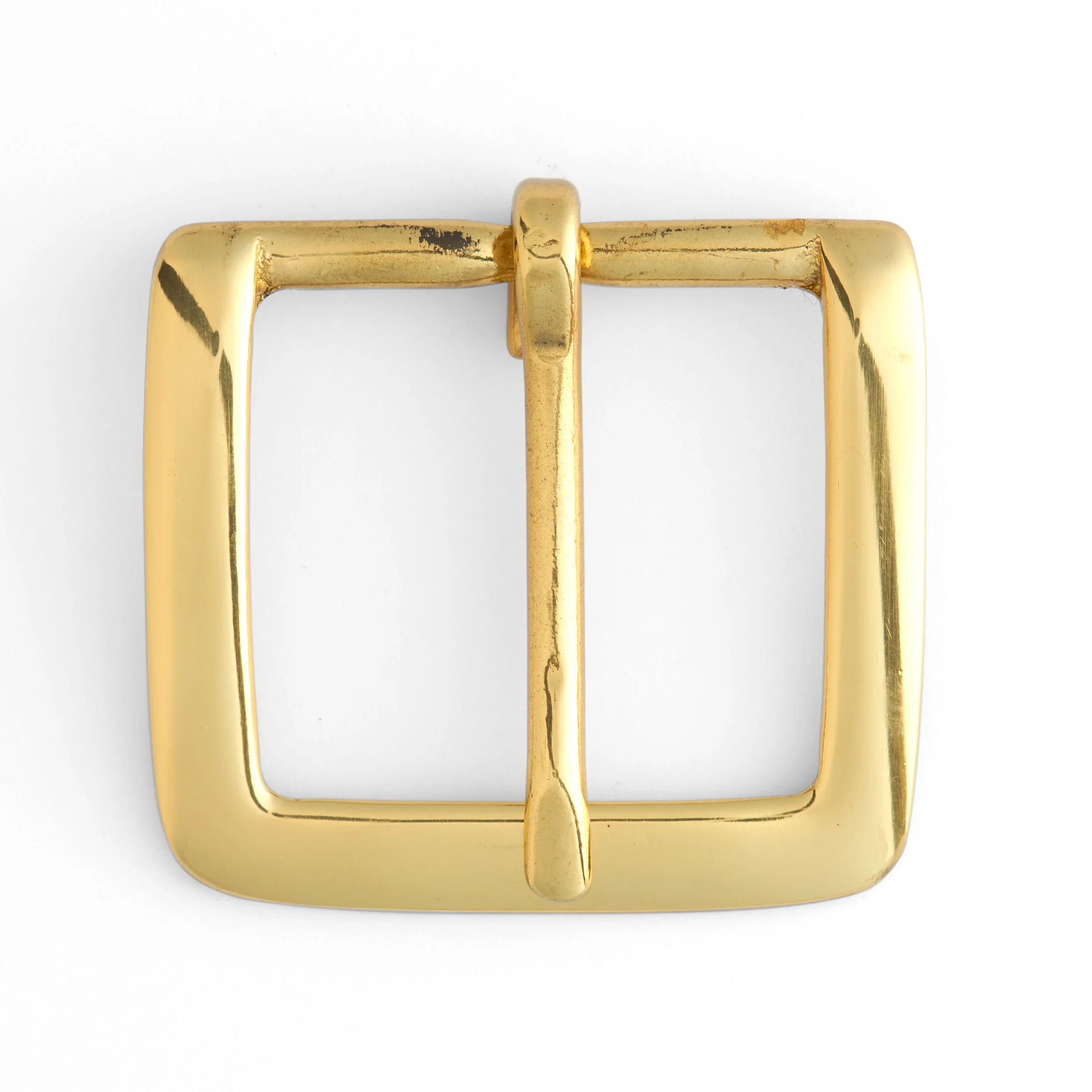 Brass Square Heel Bar Buckle - Image 3