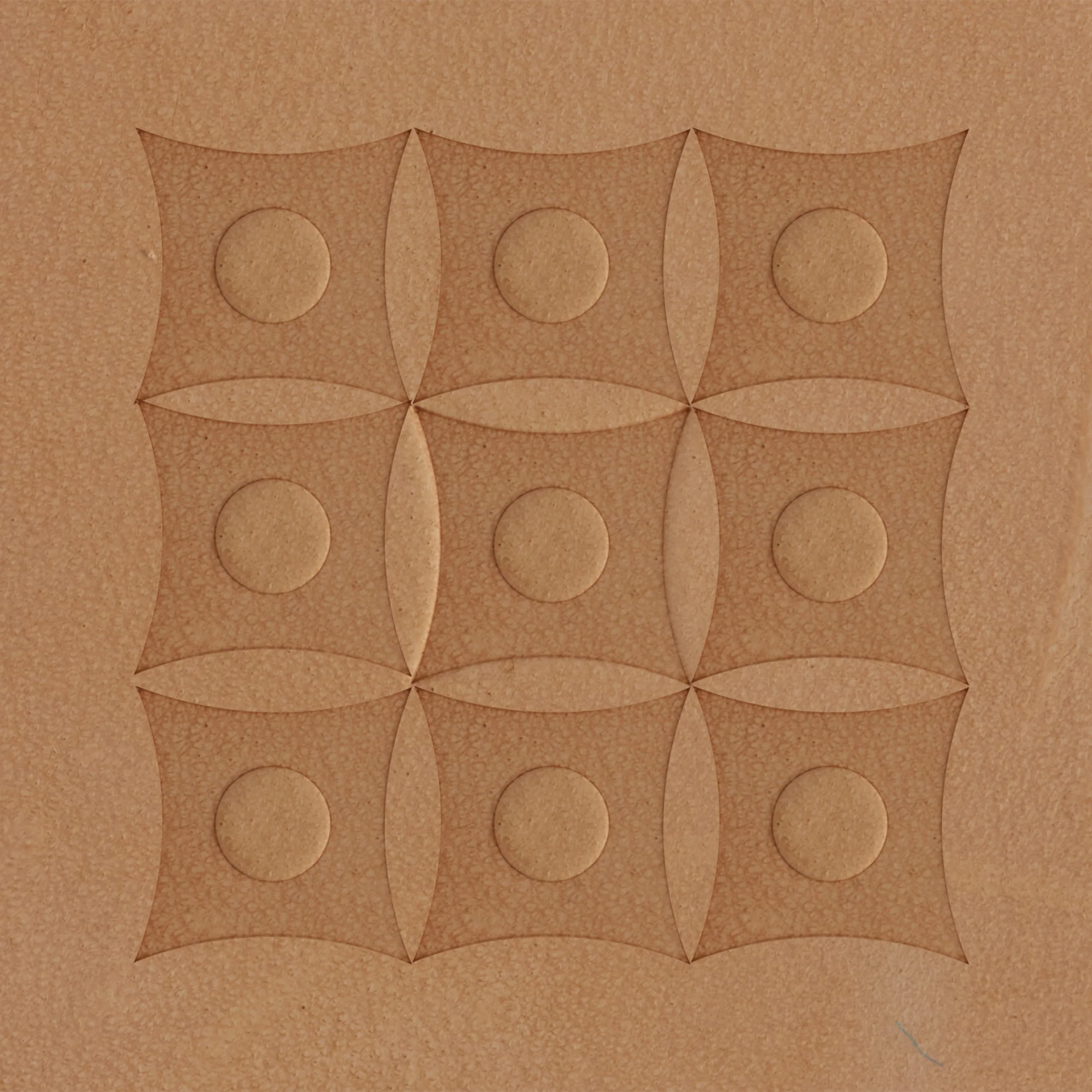 Curved Square With Dot Brass Stamp - Image 2