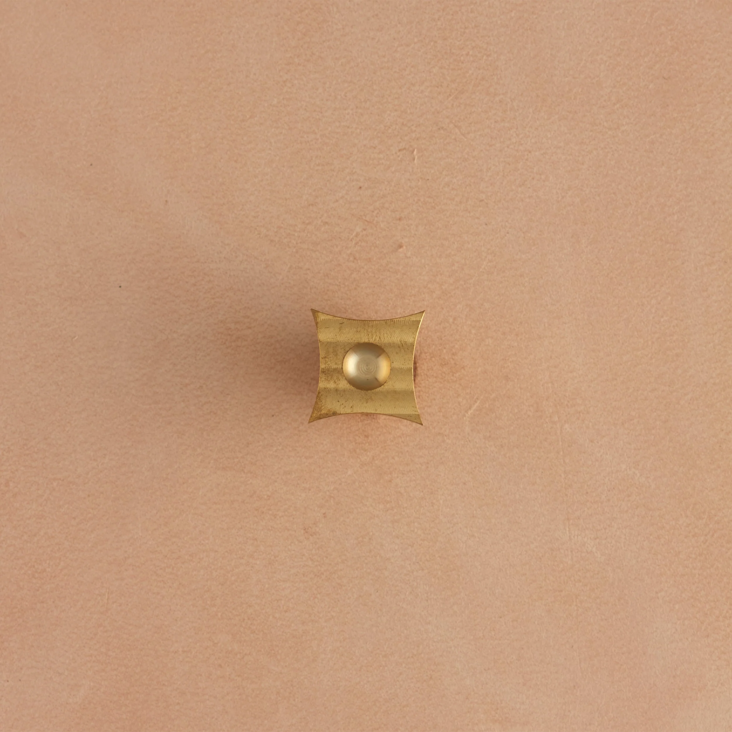 Curved Square With Dot Brass Stamp - Image 3
