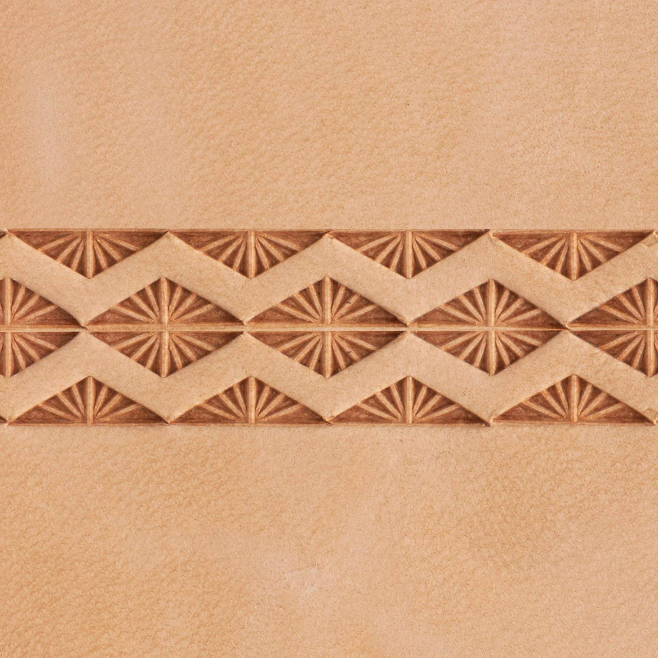 Sunburst Half Diamond Brass Stamp - Image 2