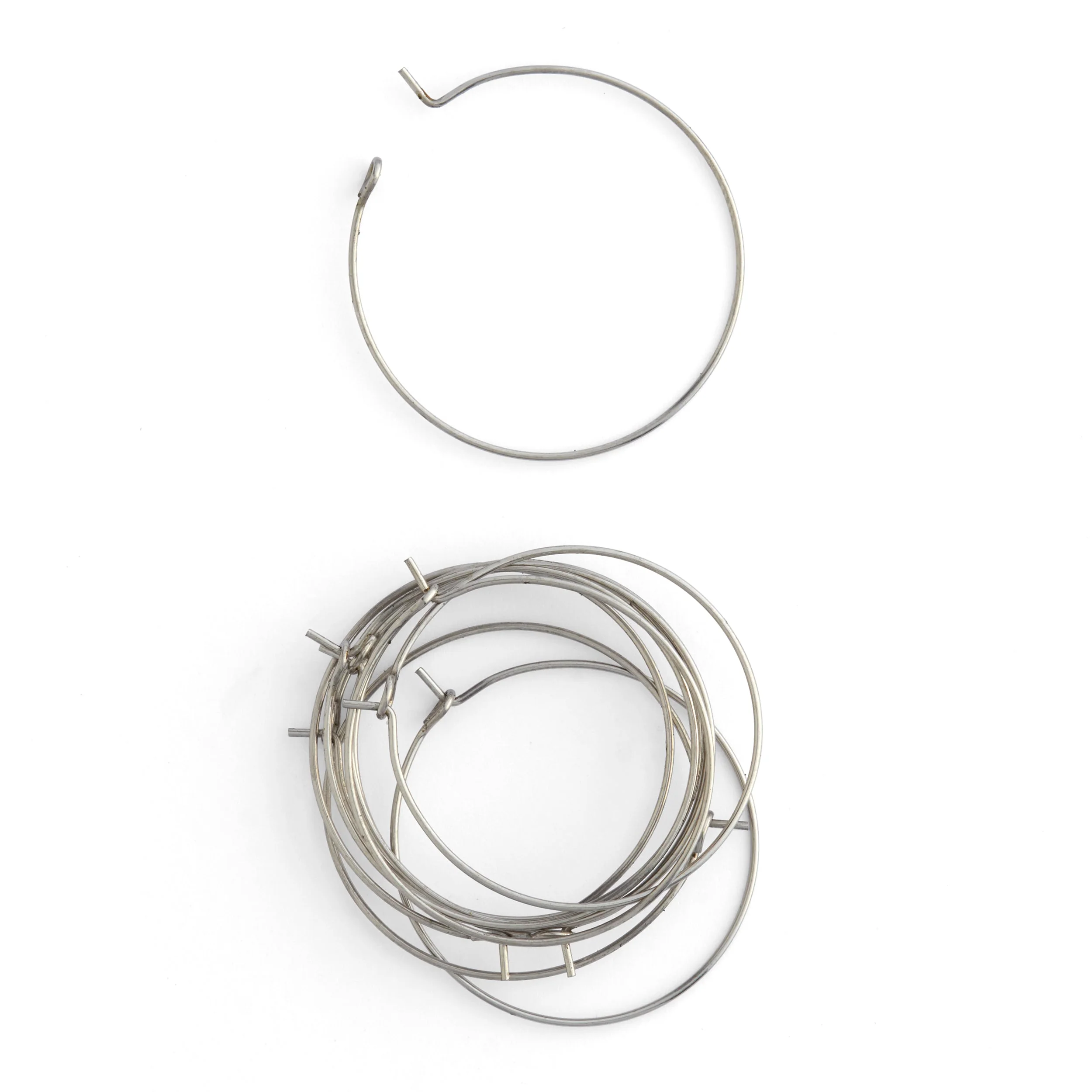 Stainless Steel Earring Hoops 10 Pack - Image 2