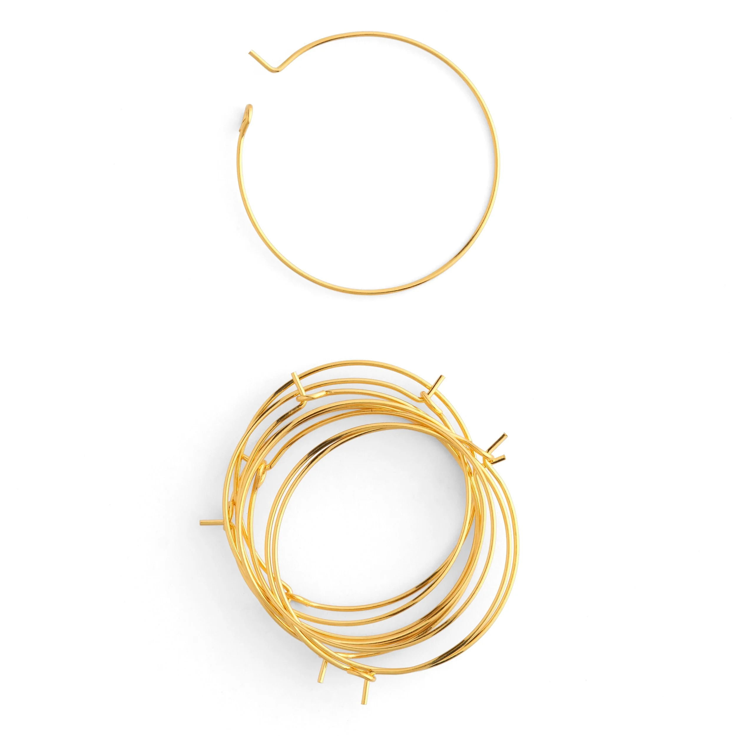 Stainless Steel Earring Hoops 10 Pack - Image 3