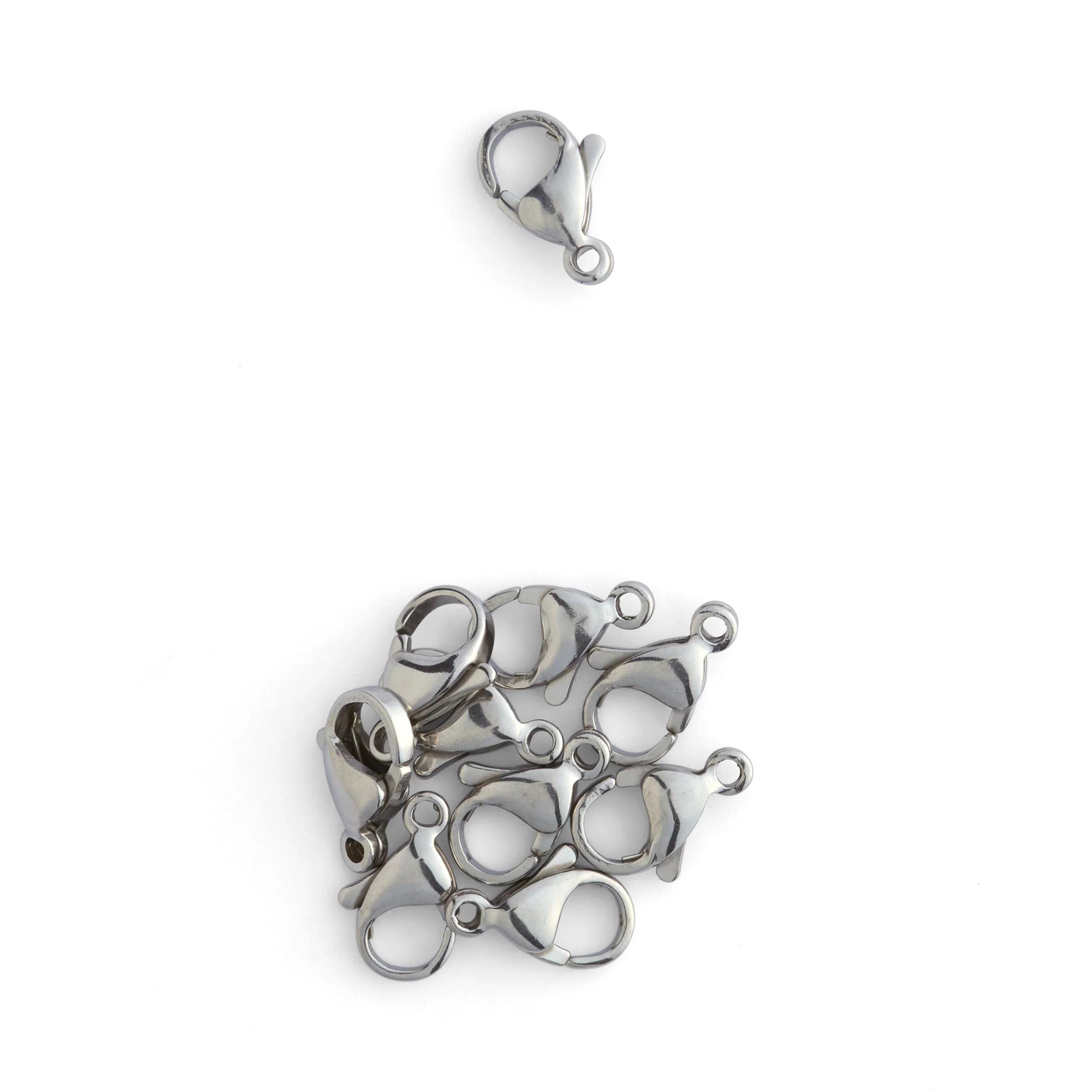 T® Stainless Steel Lobster Clasps 10 Pack - Image 2