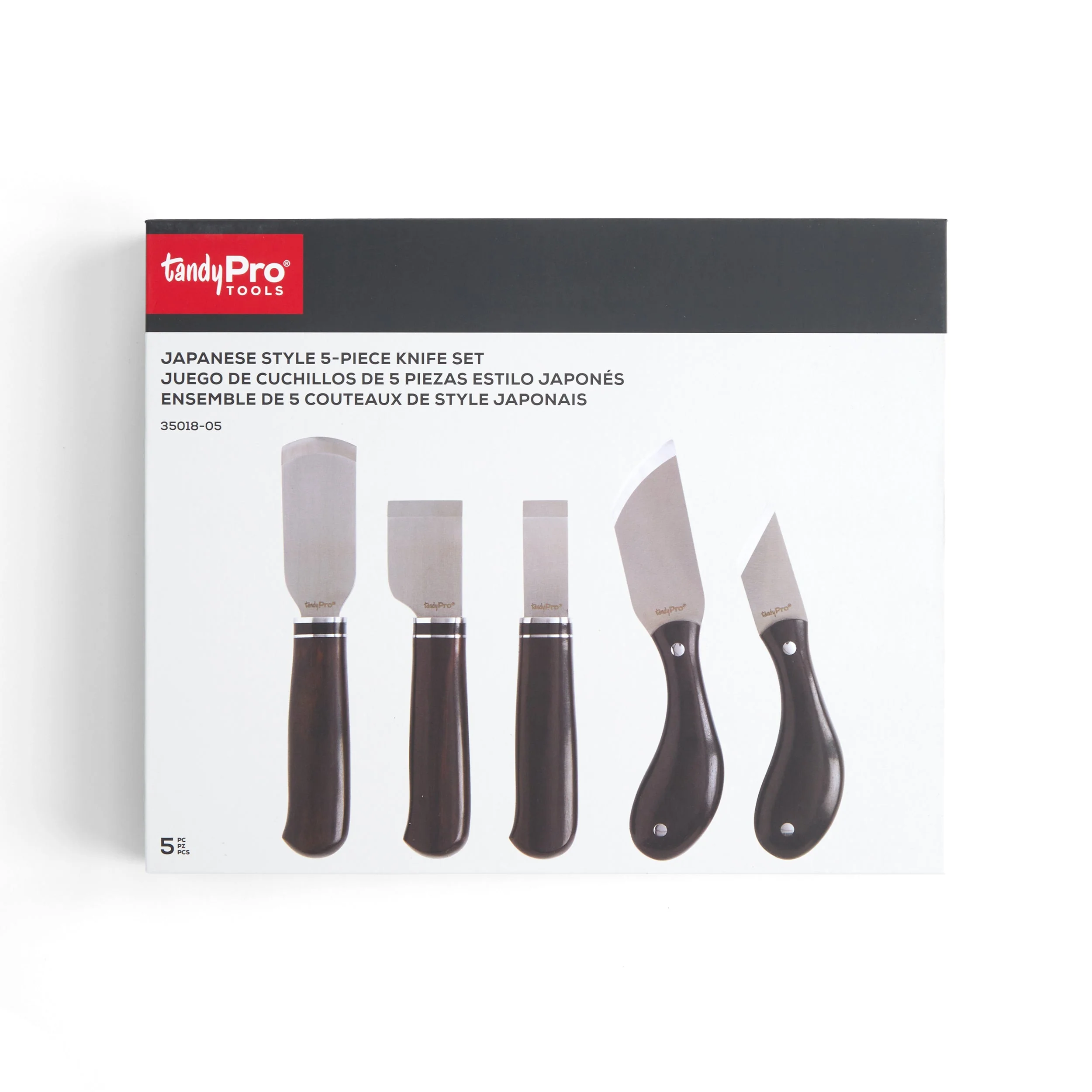 TandyPro® Tools 5-Piece Japanese Style Knife Set - Image 2