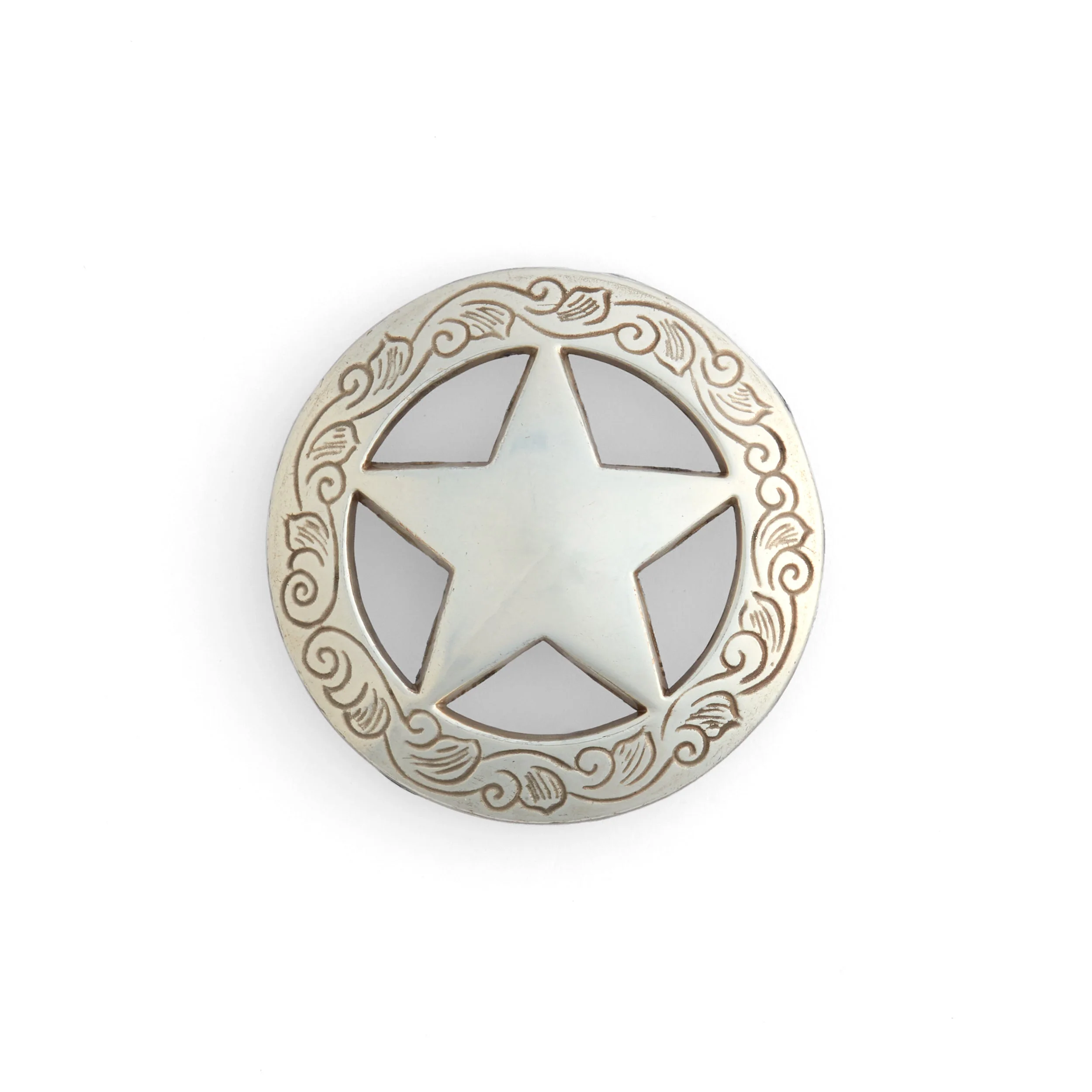Texas Star Engraved Conchos - Image 2